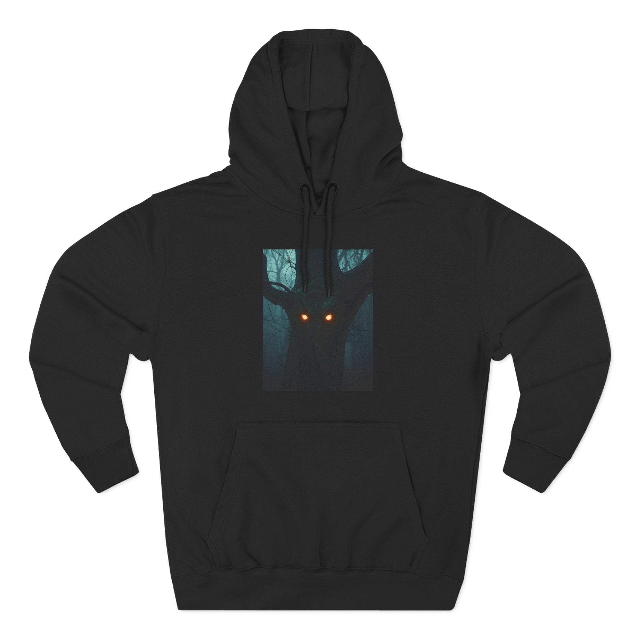 Chilling Nighttime Hoodie, Cozy Fleece Sweatshirt, Outdoor Adventure Attire, Perfect for Bonfire Nights, Gifts for Nature Lovers