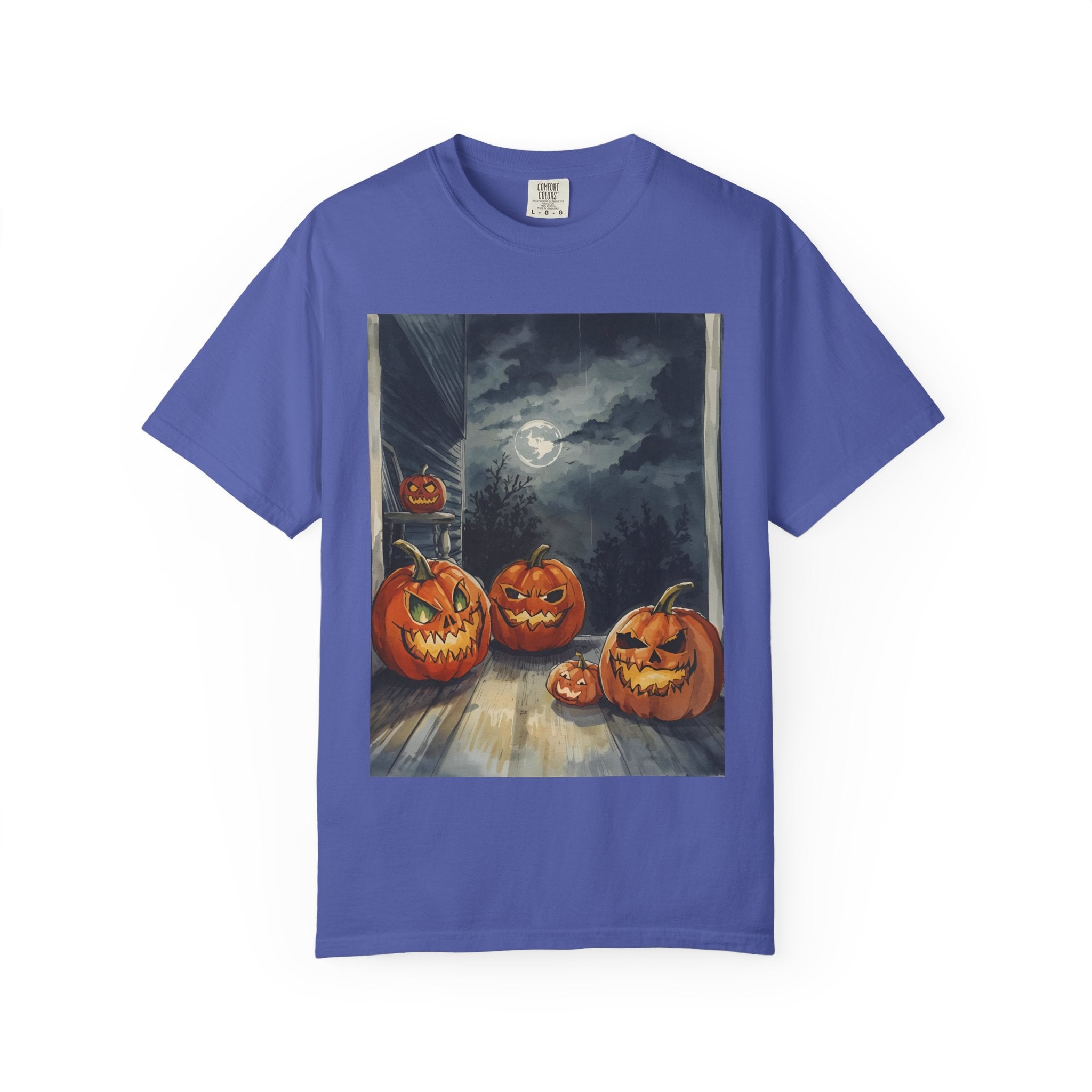 Spooky Pumpkin Night T-Shirt | Halloween Tee, Unisex Shirt, Fall Apparel, Trick or Treat Outfit, Casual Halloween Style
