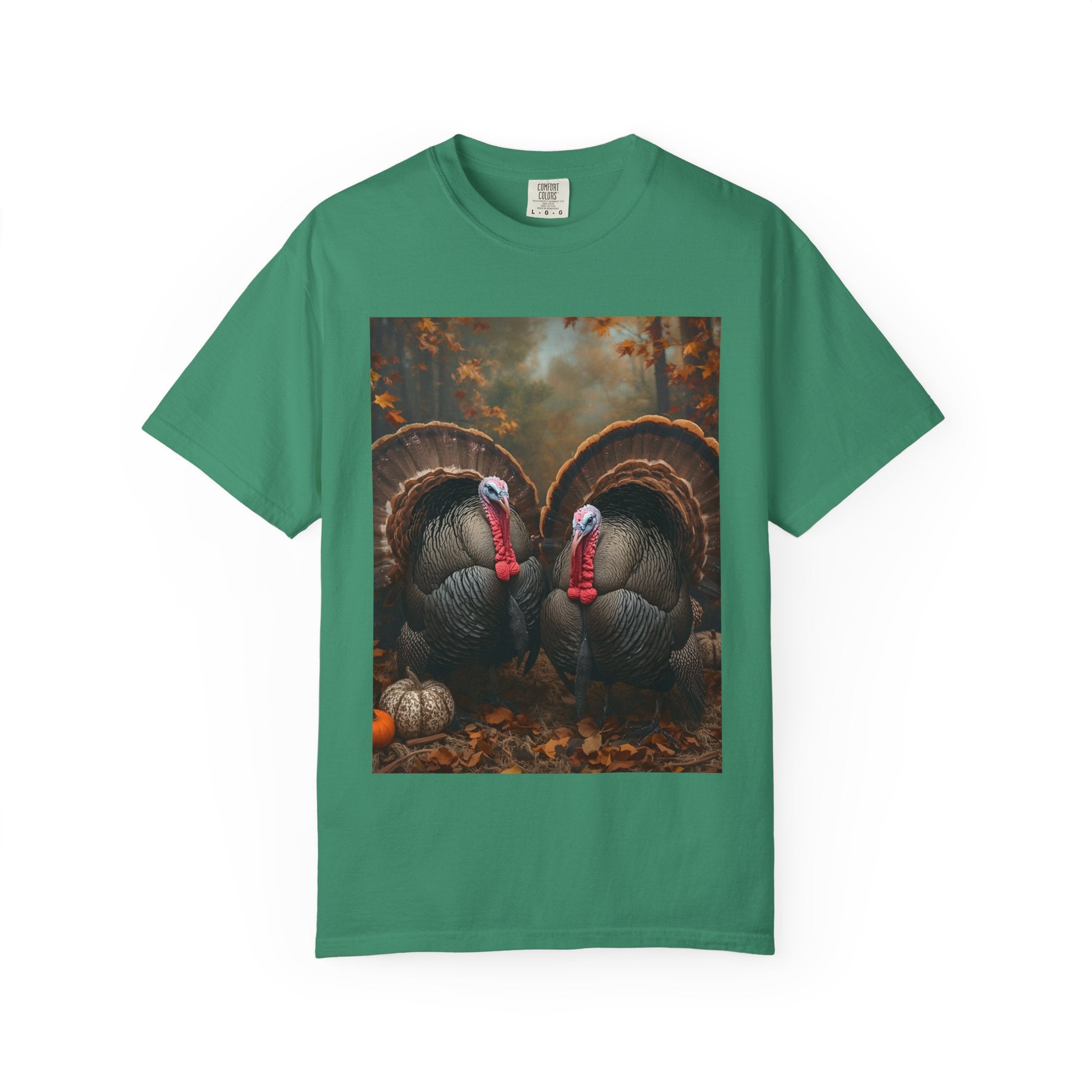 Thanksgiving Turkey Graphic Tee, Unisex Gift for Fall, Harvest Party Shirt, Cute Casual Outfit, Family Gathering Apparel