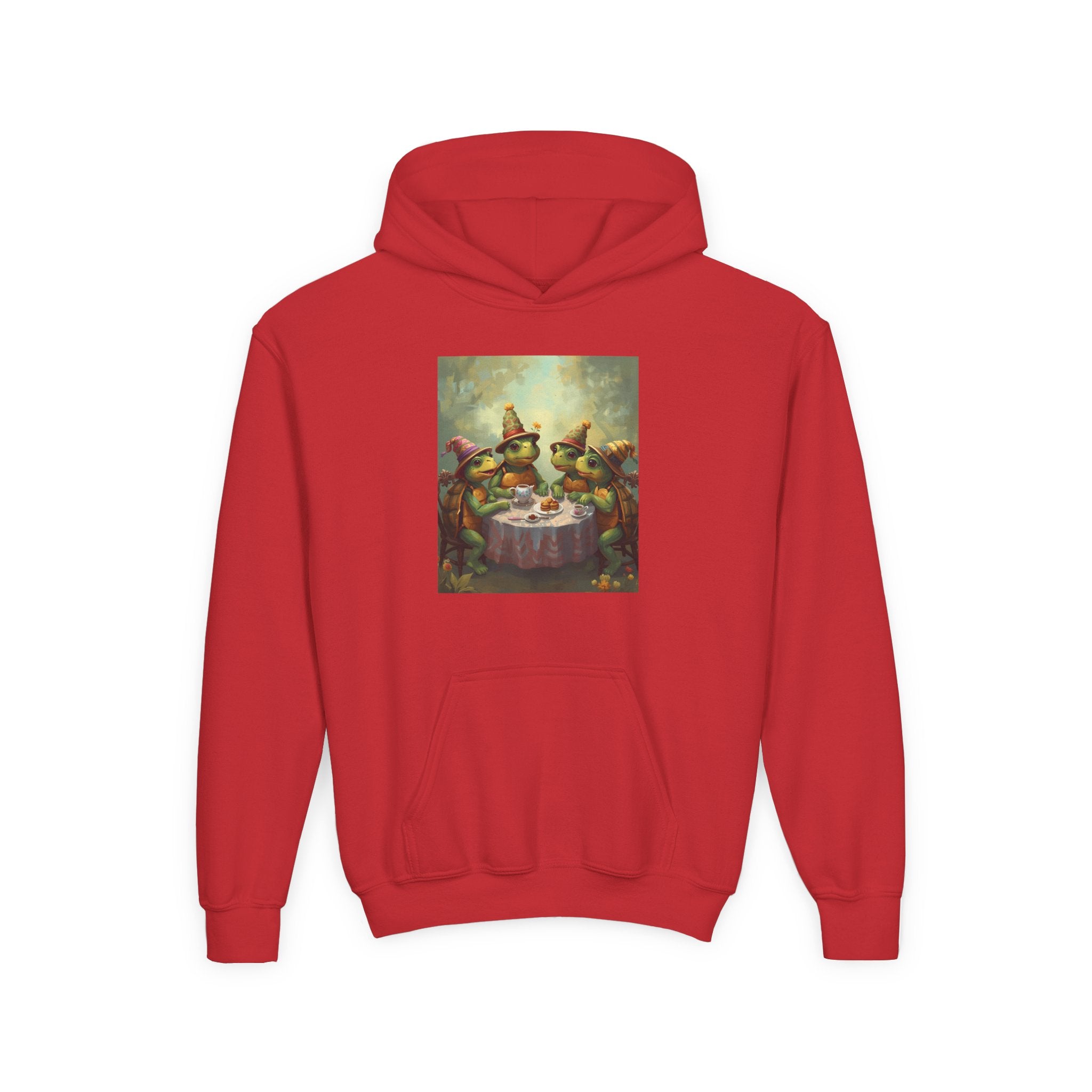 Whimsical Turtle Youth Heavy Blend Hooded Sweatshirt