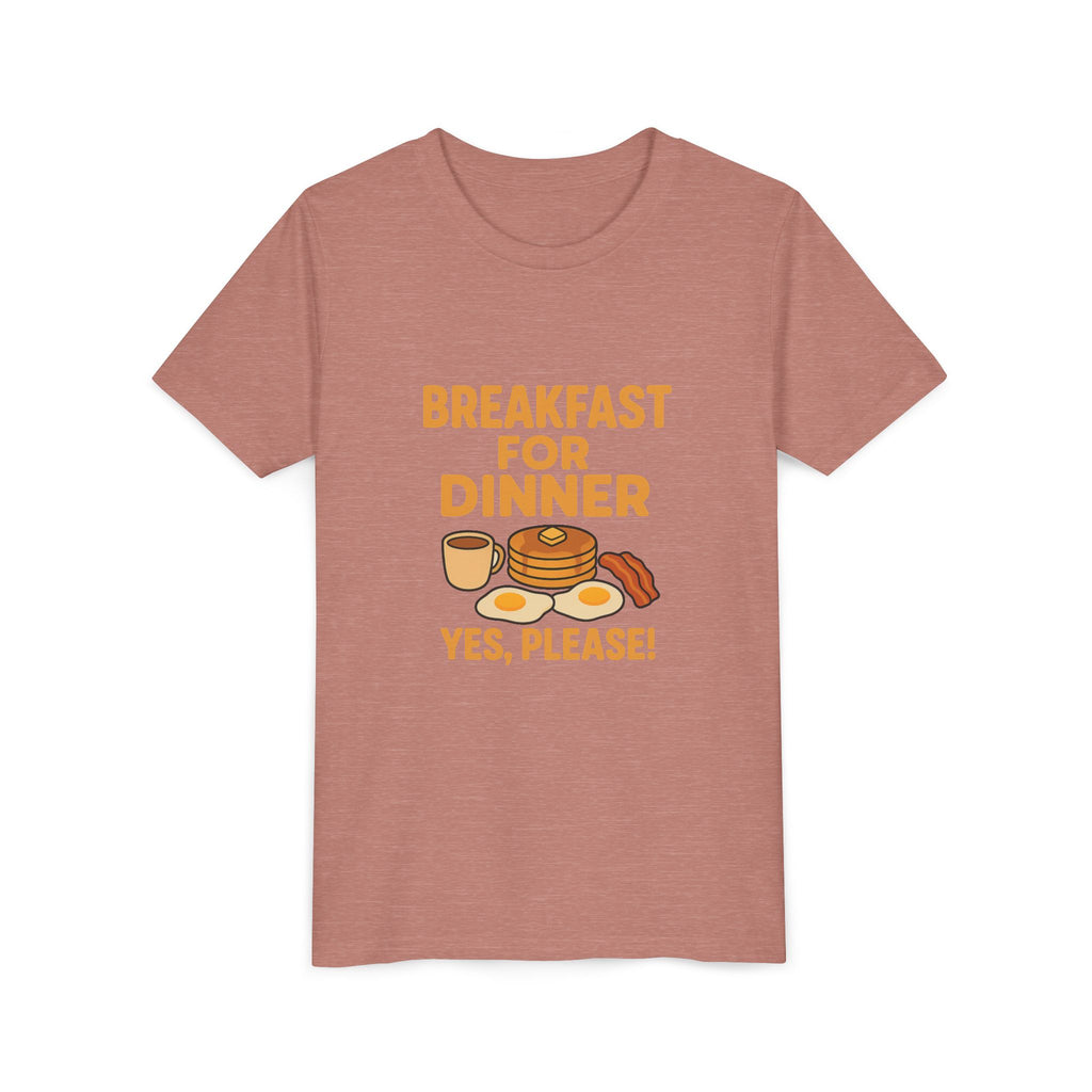 Breakfast For Dinner Youth Short Sleeve Tee