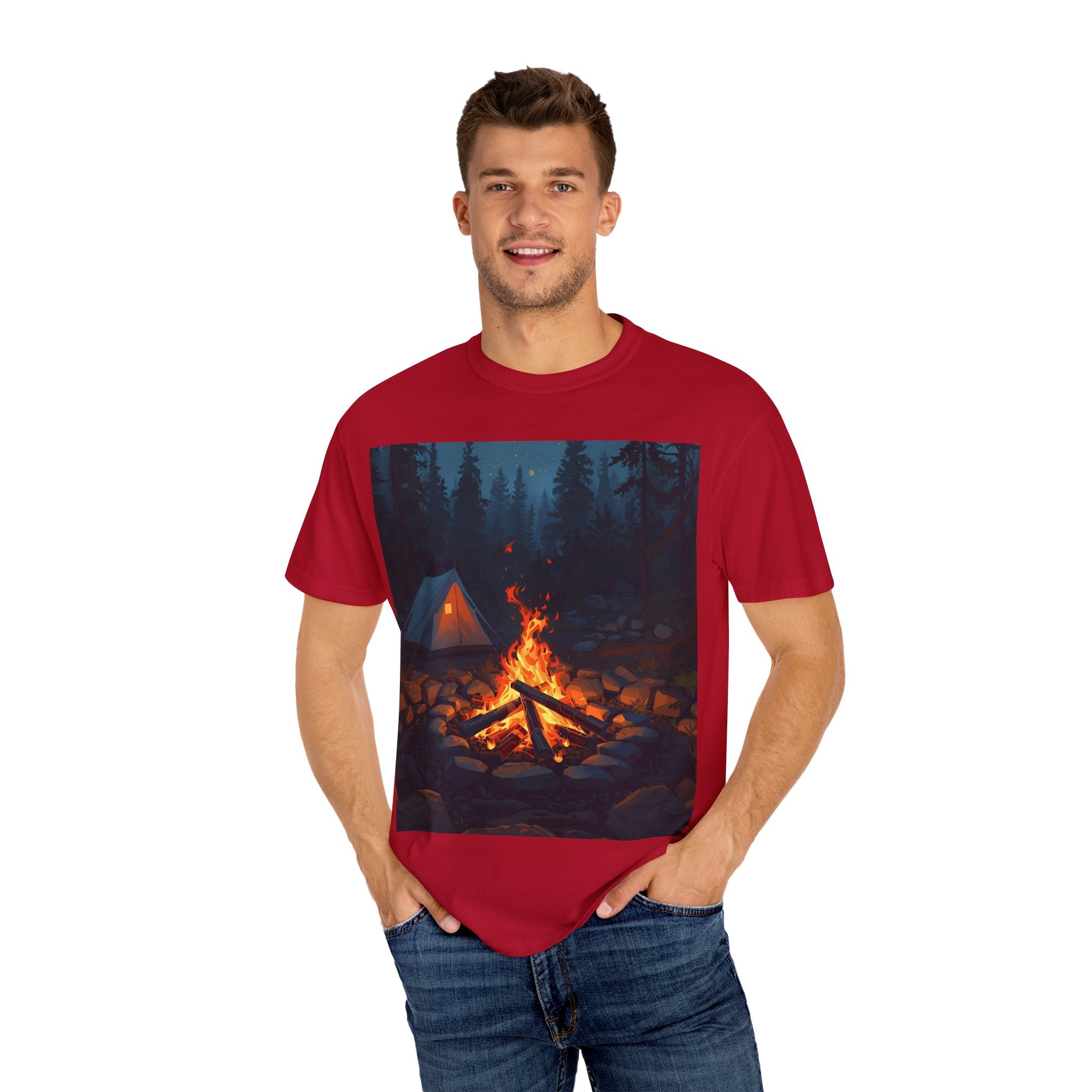 Cozy Campfire Unisex Garment-Dyed T-shirt