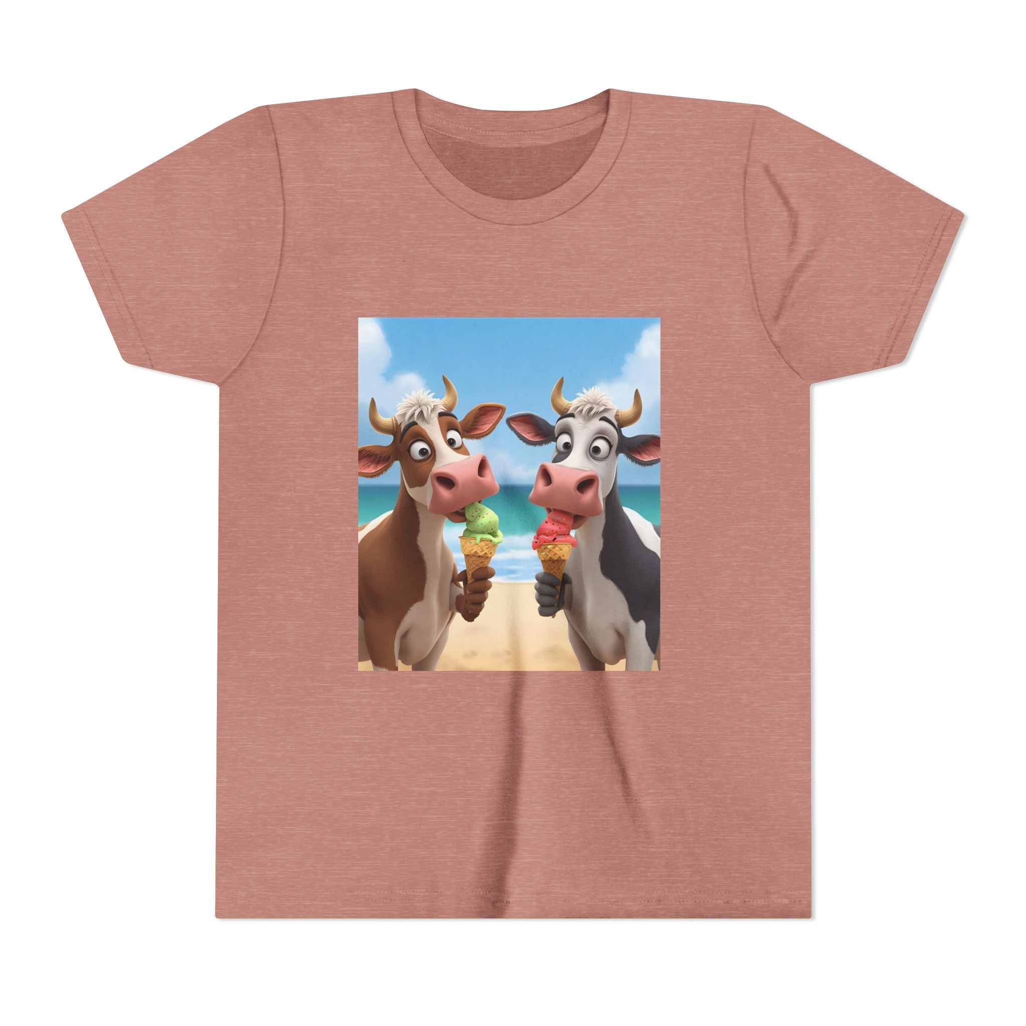 Beachy Cow Youth Short Sleeve Tee