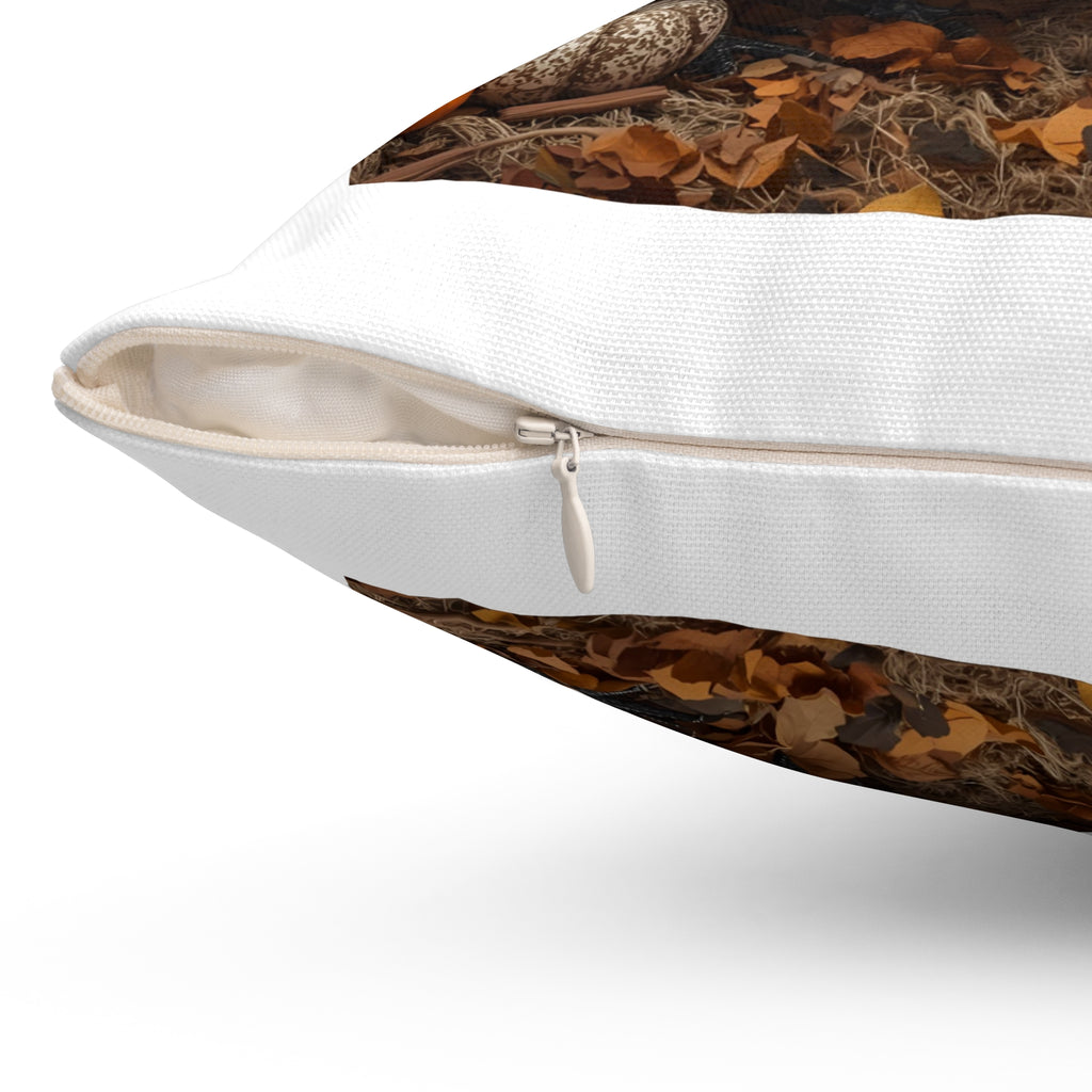 Thanksgiving Turkey Spun Polyester Square Pillow