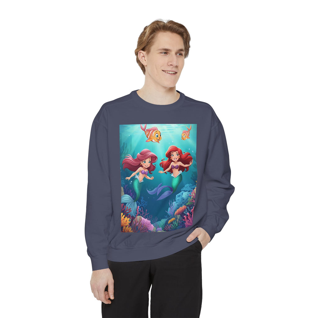 Mermaid Unisex Garment-Dyed Sweatshirt