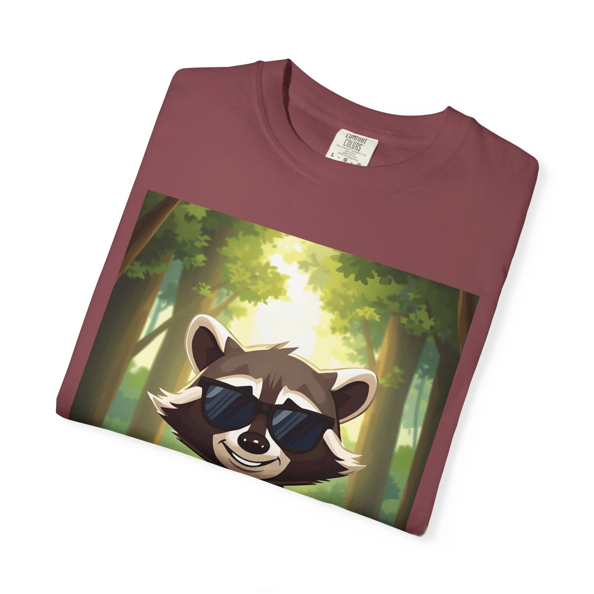 Whimsical Raccoon T-Shirt, Fun Nature Tee, Unisex Forest Shirt, Gift for Animal Lovers, Cute Wildlife Apparel