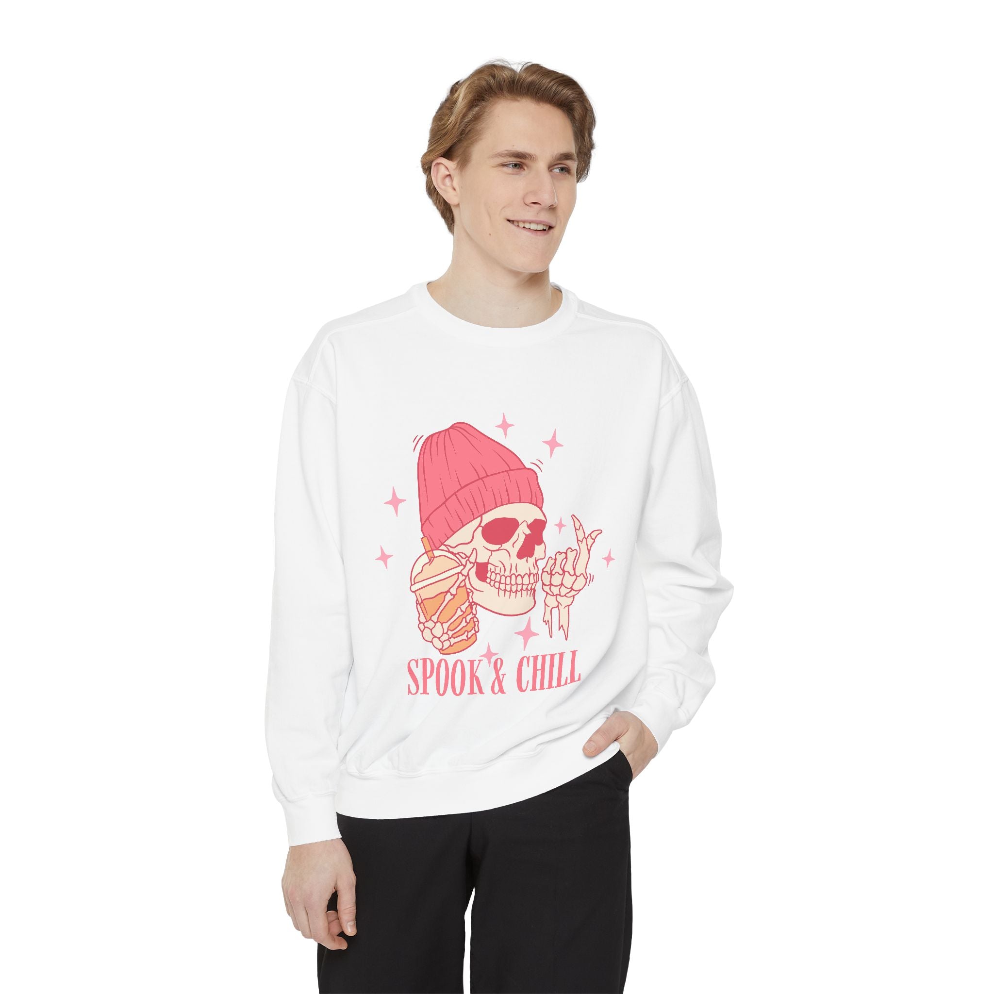 Spook & Chill Unisex Garment-Dyed Sweatshirt