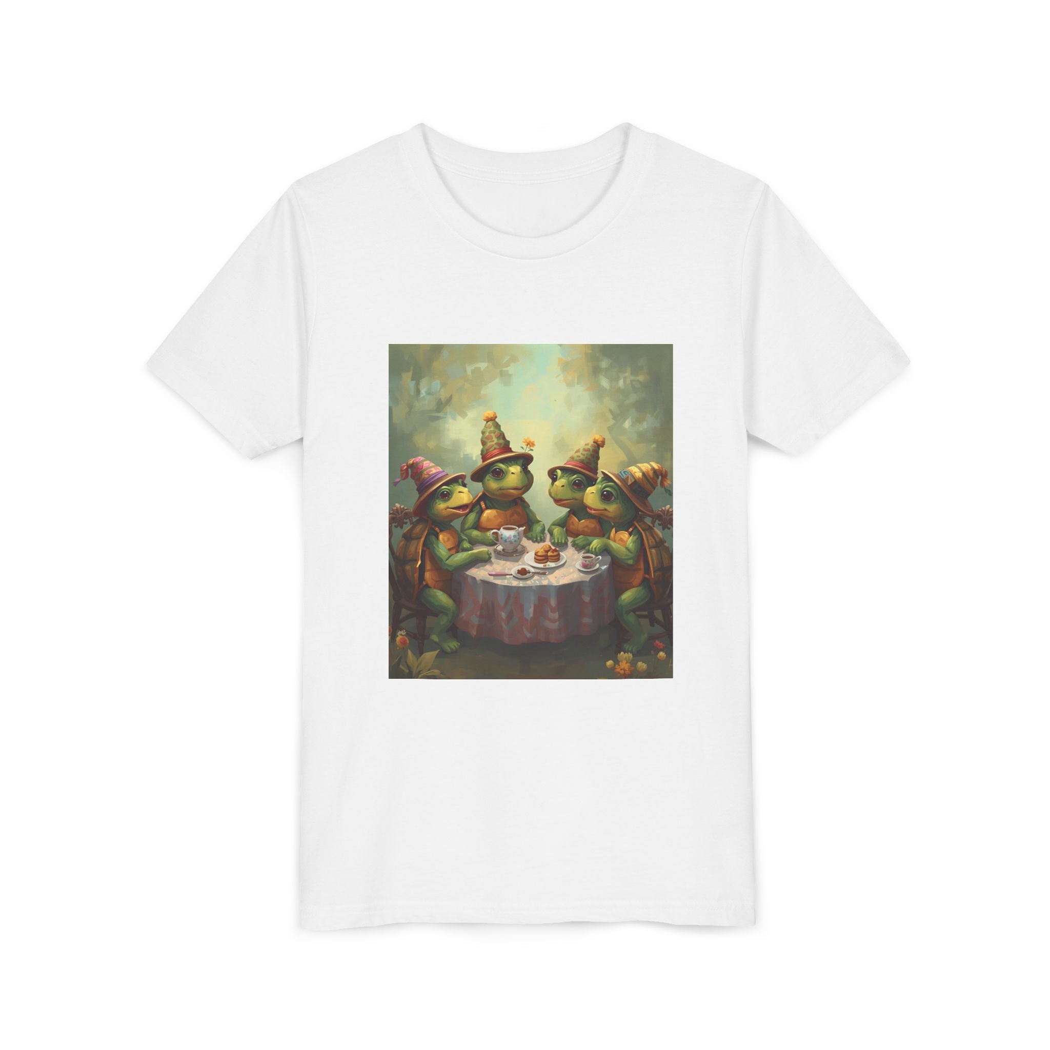 Whimsical Turtle Youth Short Sleeve Tee