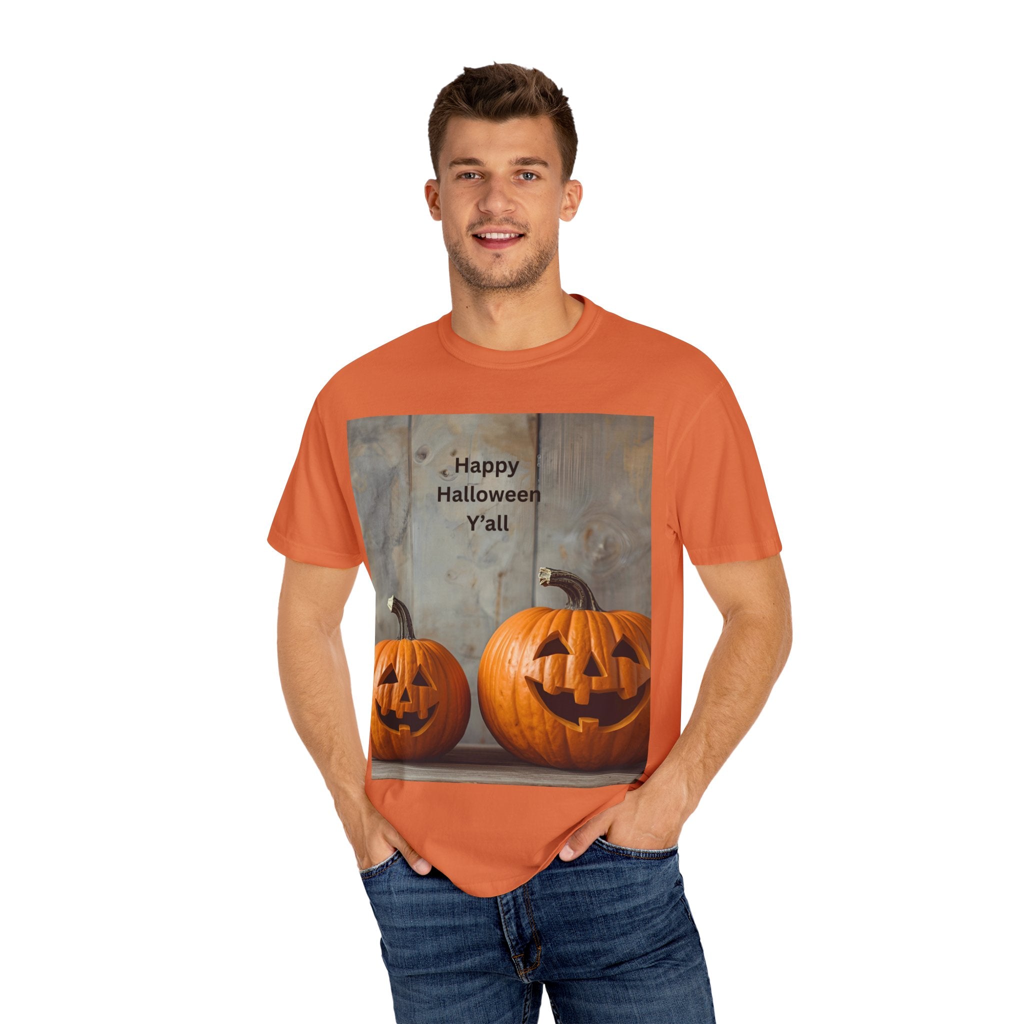 Happy Halloween Y'all T-Shirt | Cozy Fall Tee, Pumpkin Shirt, Unisex Halloween Apparel, October Gift, Casual Wear