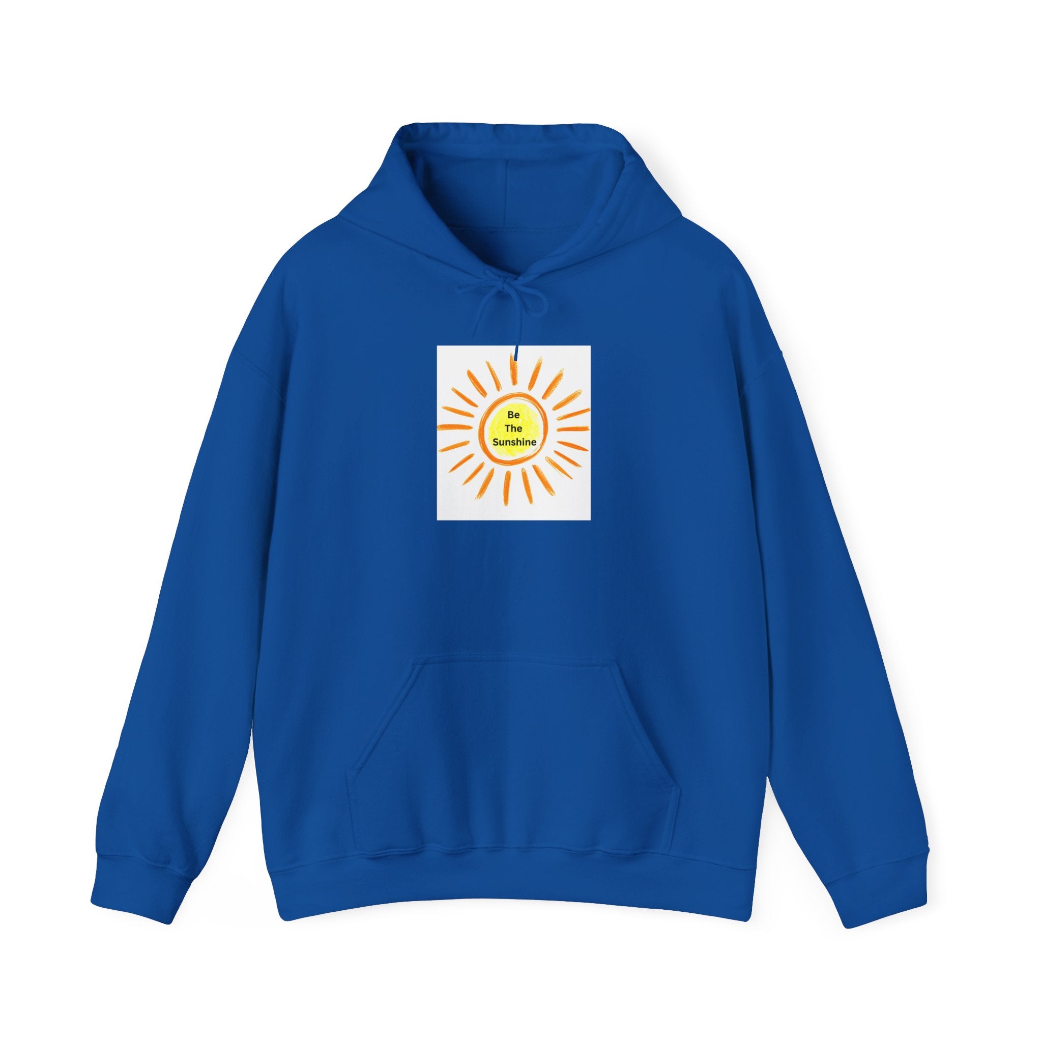Be The Sunshine Smiley Sun Graphic Hoodie - Cozy, Unisex Sweatshirt for Summer, Festivals, Birthdays, Gifts, Stylish Apparel