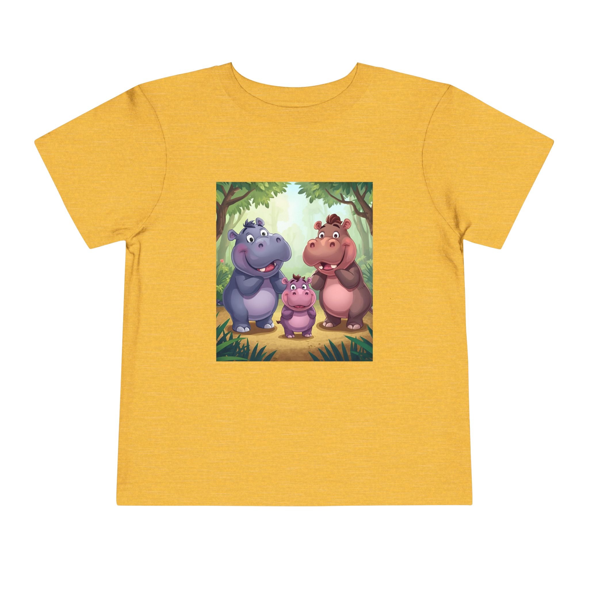 Hippo Cute Toddler Short Sleeve Tee