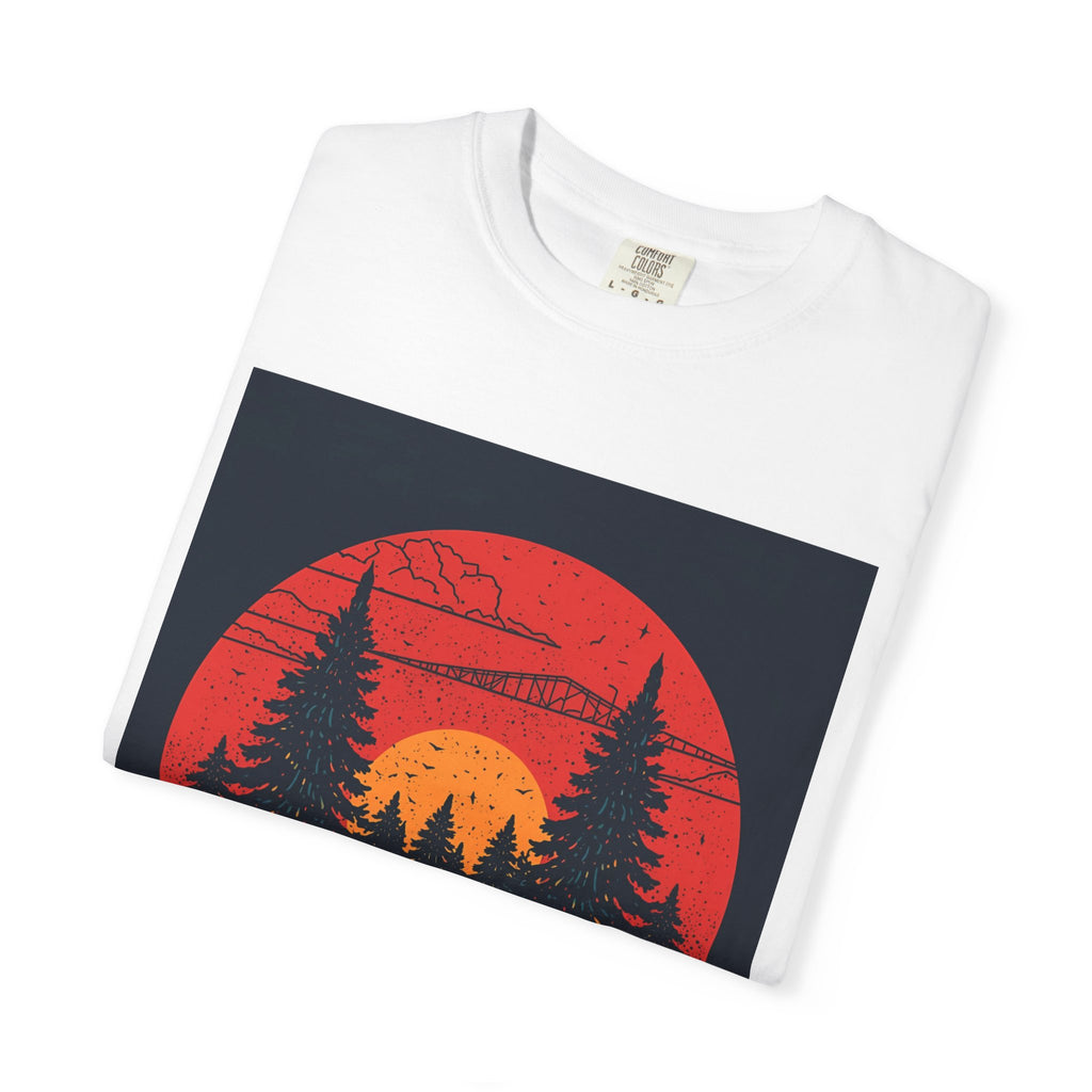 Nature Sunset Unisex T-shirt, Outdoor Adventure Tee, Camping Shirt, Hiking Gear, Mens and Womens Apparel