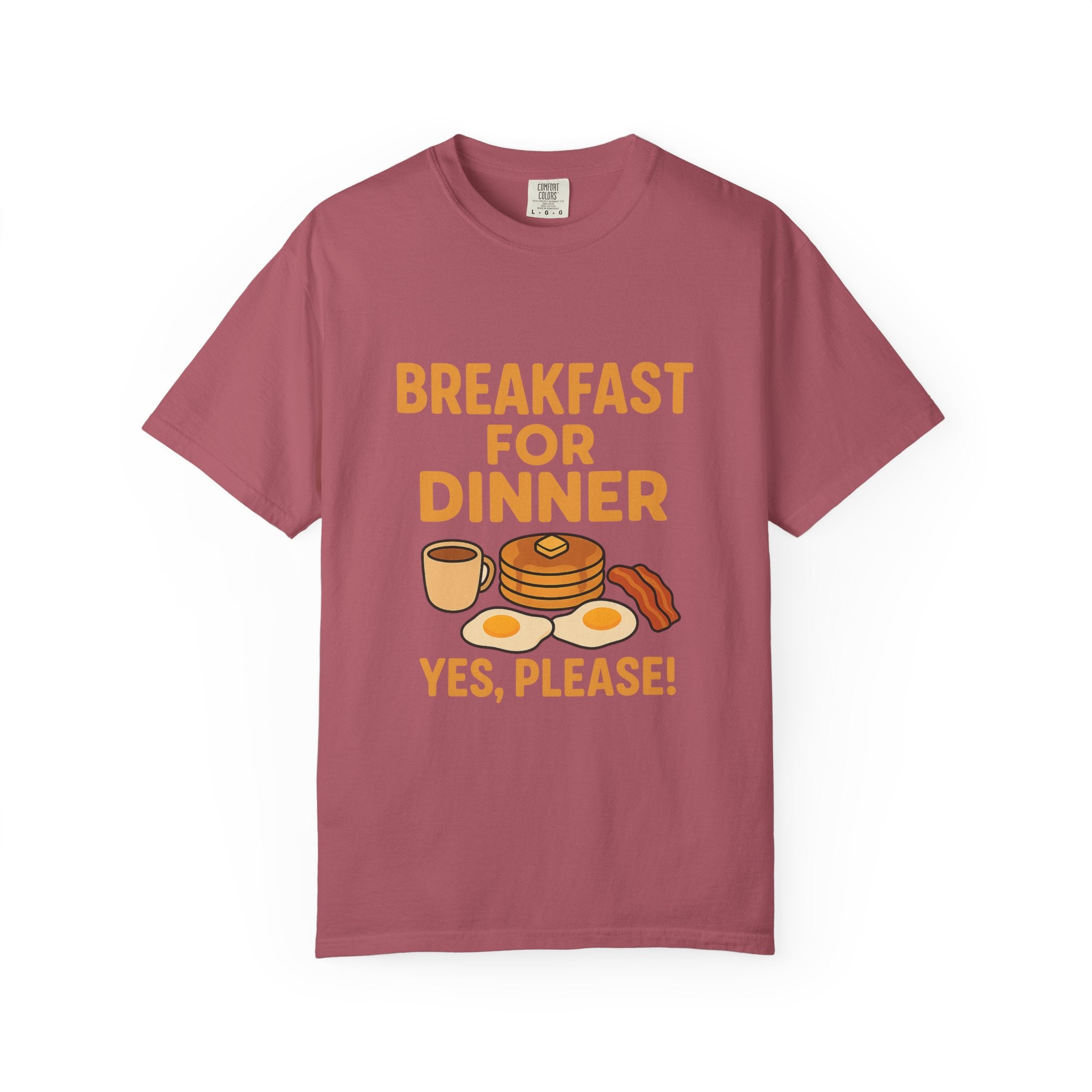 Whimsical Breakfast For Dinner T-Shirt, Foodie Gift, Funny Dinner Shirt, Comfort Wear, Casual Tee for Food Lovers