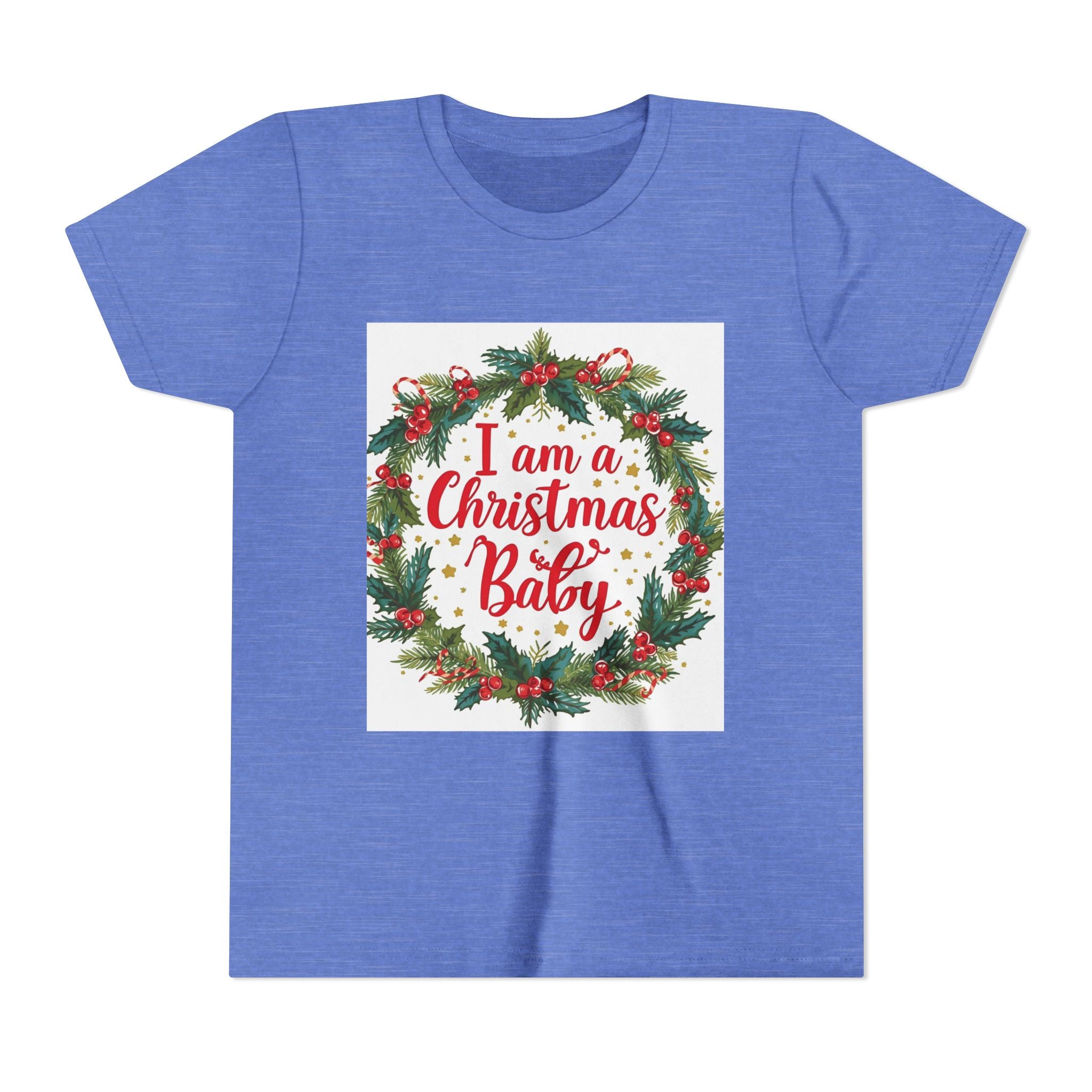 I Am A Christmas Baby Youth Short Sleeve Tee