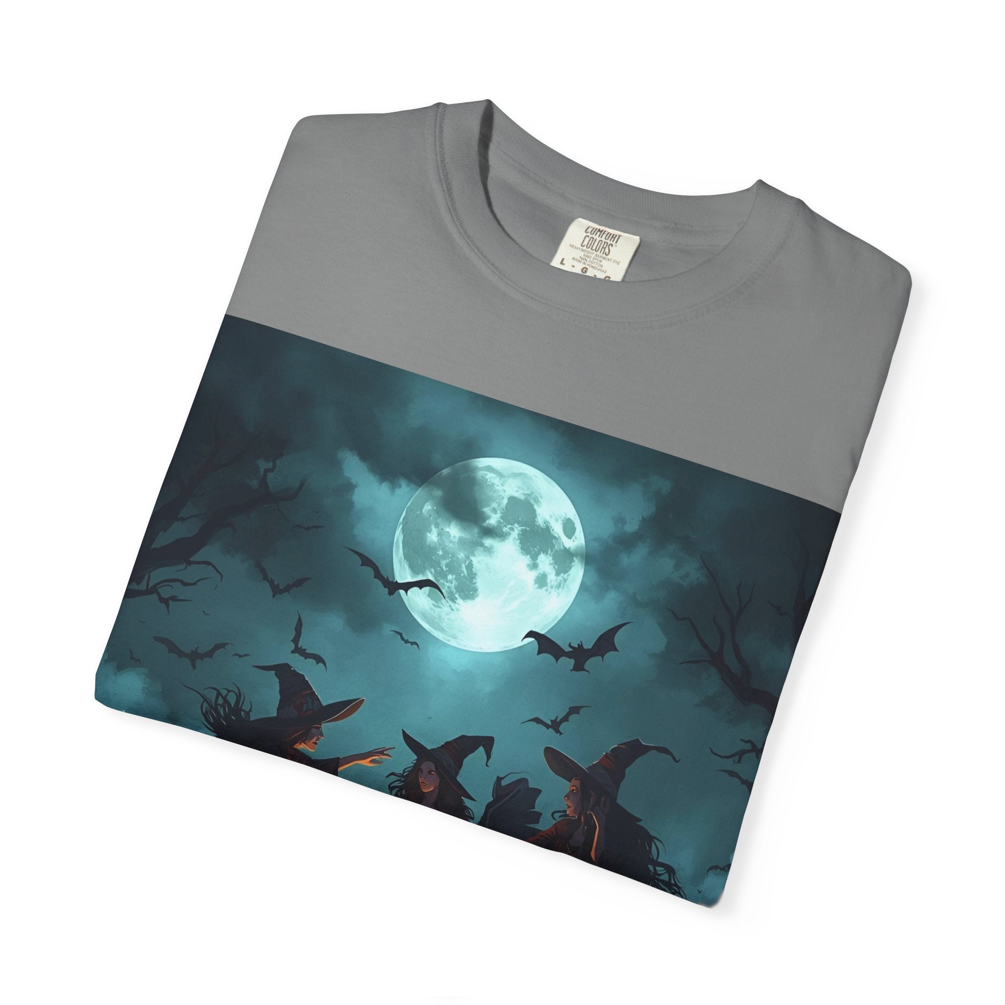 Spooky Halloween T-Shirt, Witchy Vibes Shirt, Unisex Spooky Tee, Halloween Costume Top, Witch Cauldron Graphic Shirt