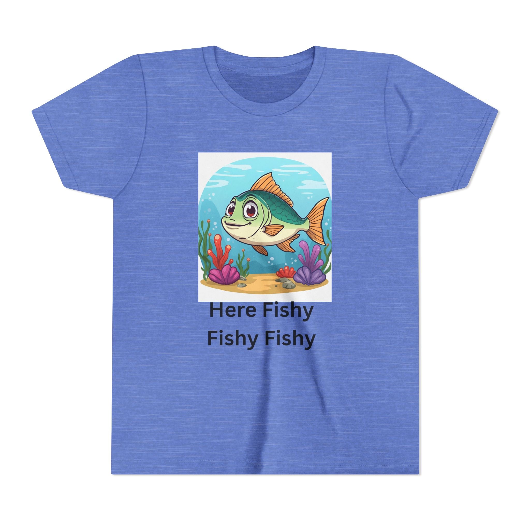 Here Fishy Fishy Fishy Youth Short Sleeve Tee
