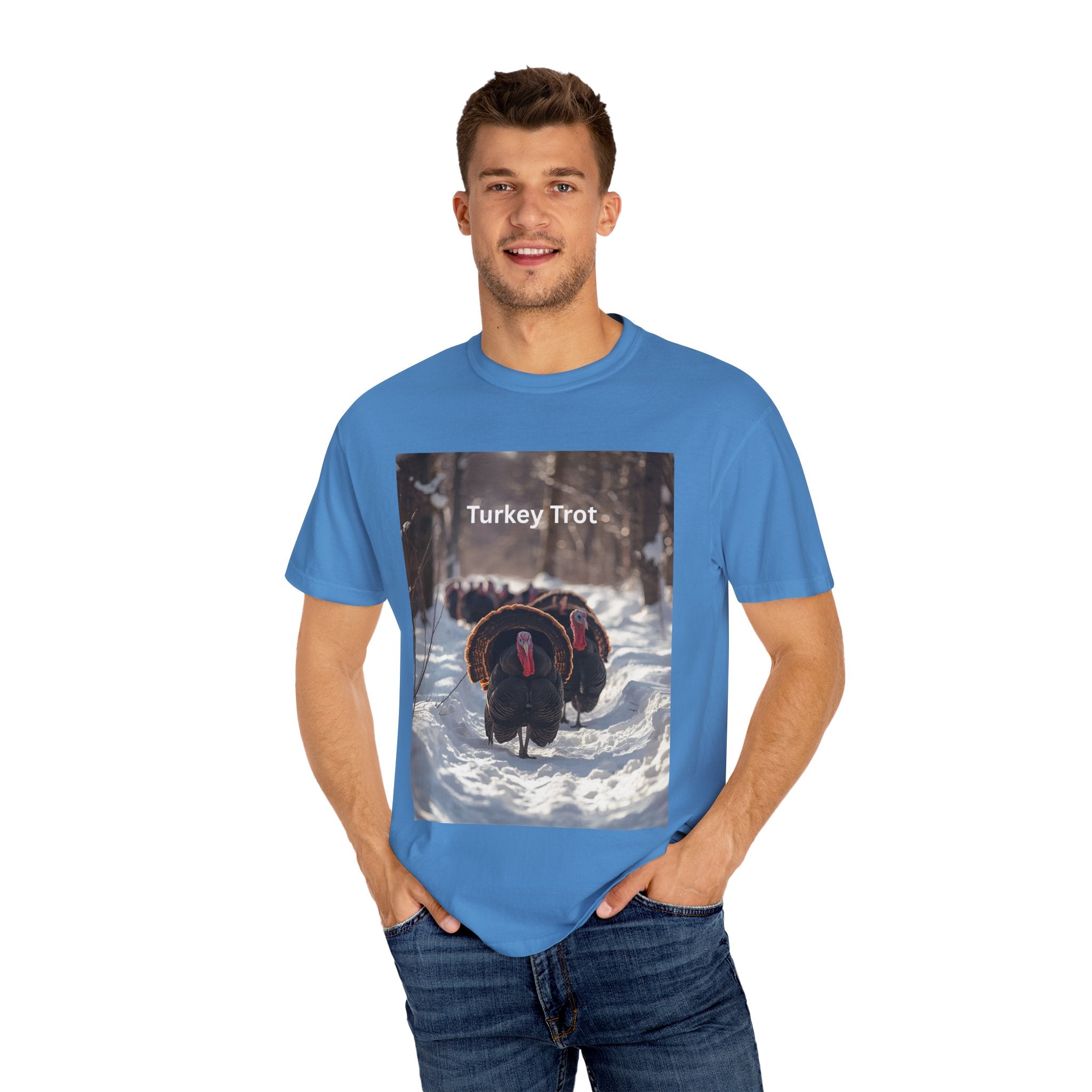 Turkey Trot Unisex T-Shirt, Casual Tee, Thanksgiving Apparel, Outdoor Fun Shirt, Festival Wear, Holiday Gift Idea