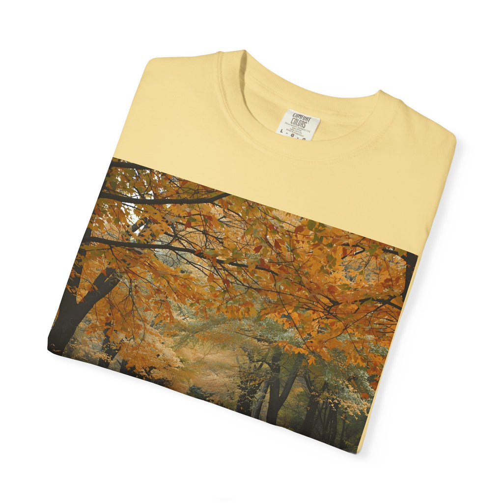 Autumn Pathway T-Shirt | Nature Lover Gift, Fall Fashion, Unisex Tee, Seasonal Wear, Cozy Vibes