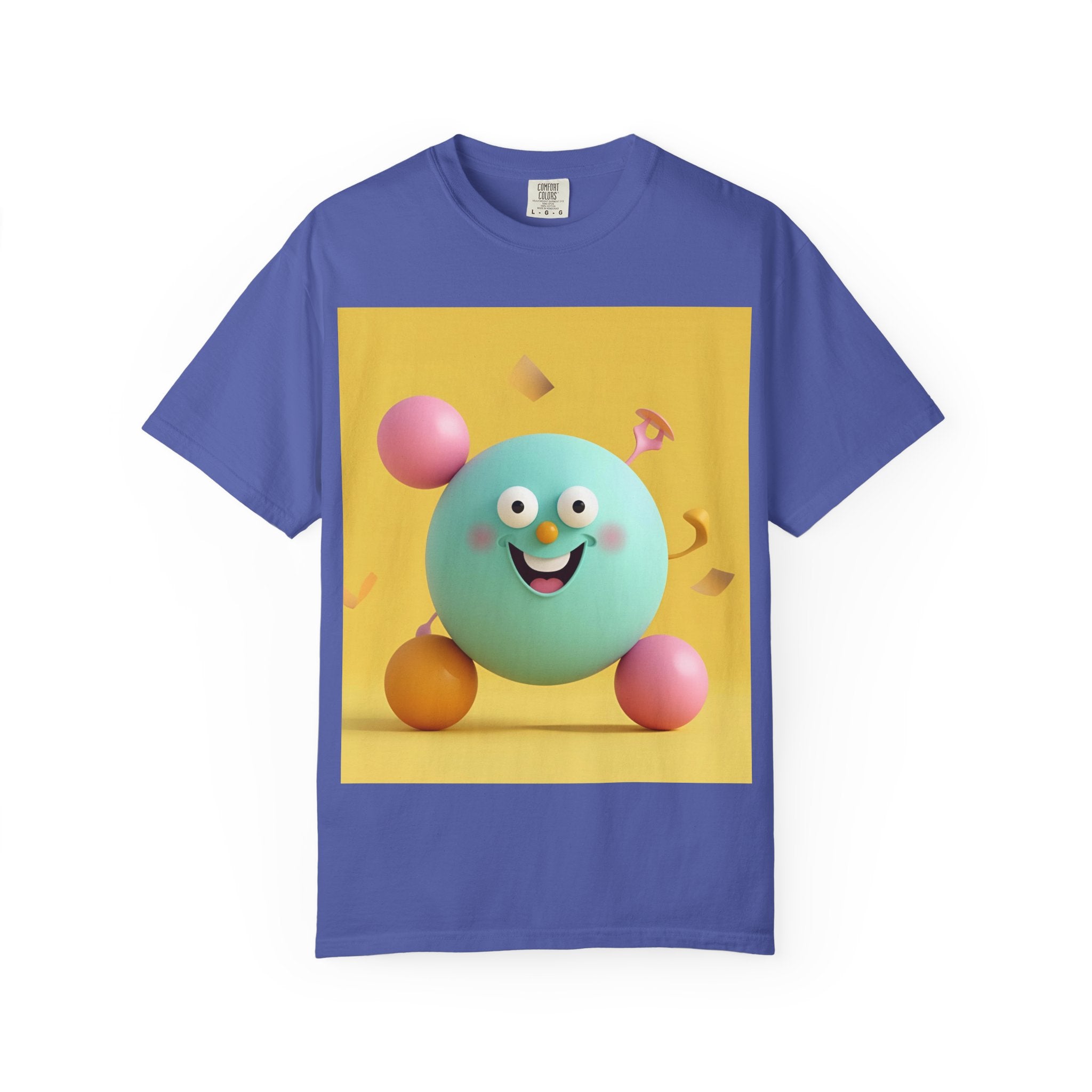 Playful Colorful Cartoon T-Shirt, Fun Graphic Tee, Summer Casual Wear, Gift for Kids and Adults, Birthday Party Outfit, Unique Design