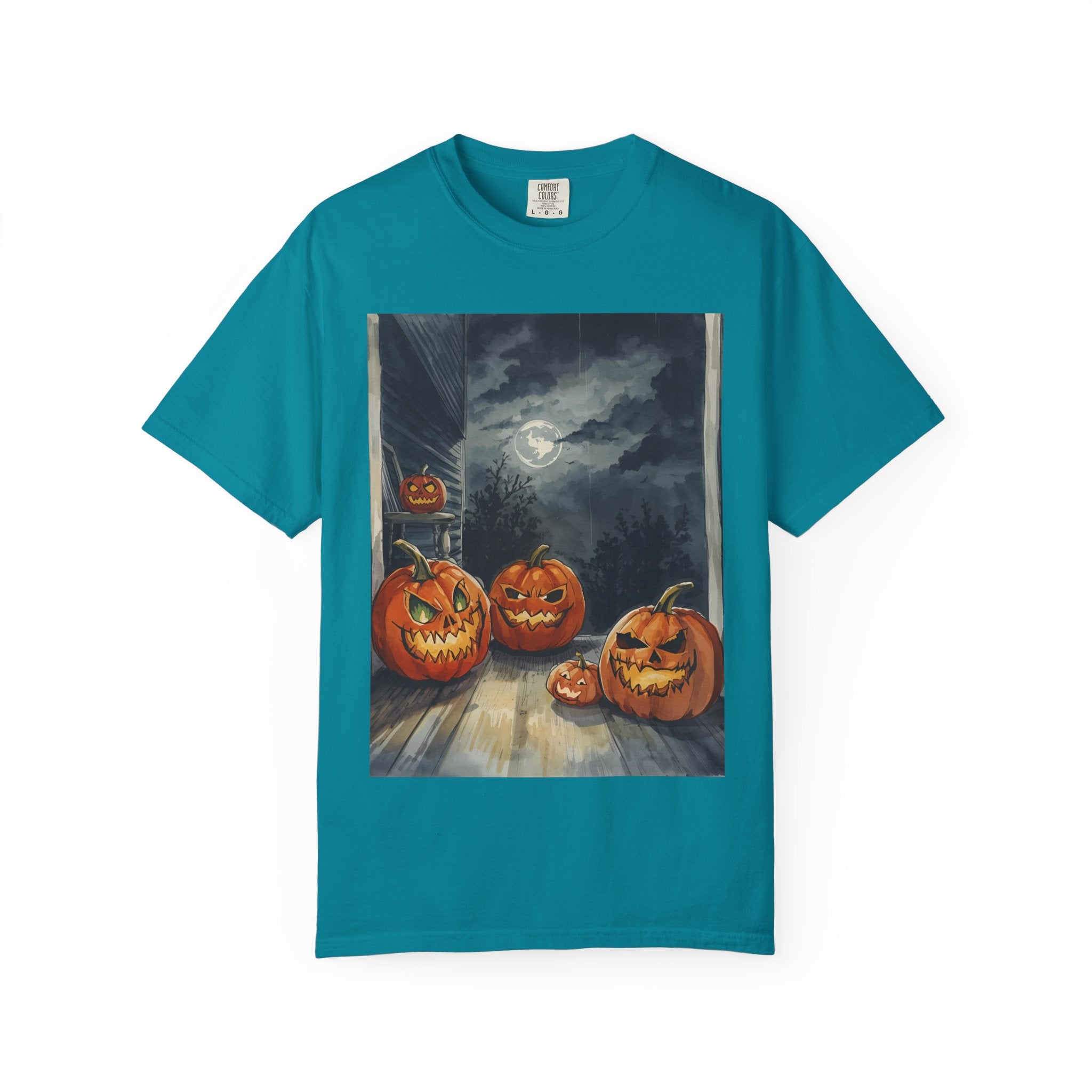 Spooky Pumpkin Night T-Shirt | Halloween Tee, Unisex Shirt, Fall Apparel, Trick or Treat Outfit, Casual Halloween Style