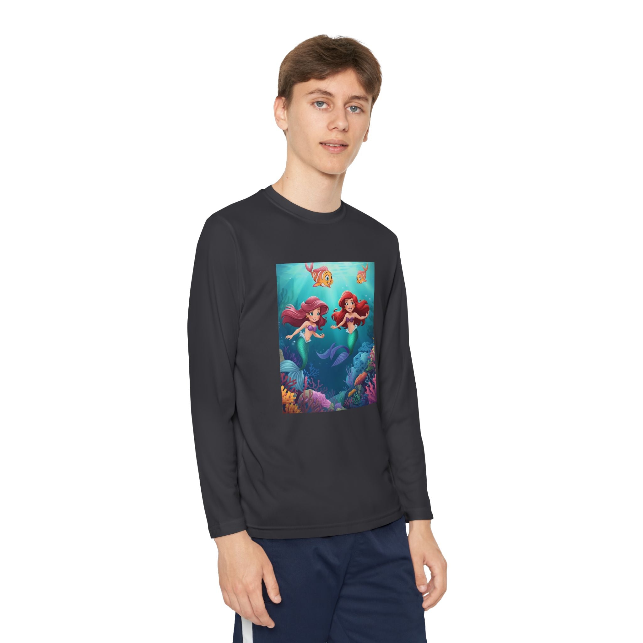 Mermaid Youth Long Sleeve Competitor Tee