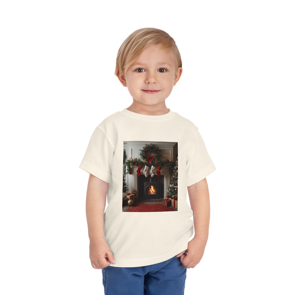 Cozy Christmas Toddler Tee, Holiday Kids Shirt, Cute Winter Tee, Toddler Christmas Outfit, Festive Short Sleeve Shirt