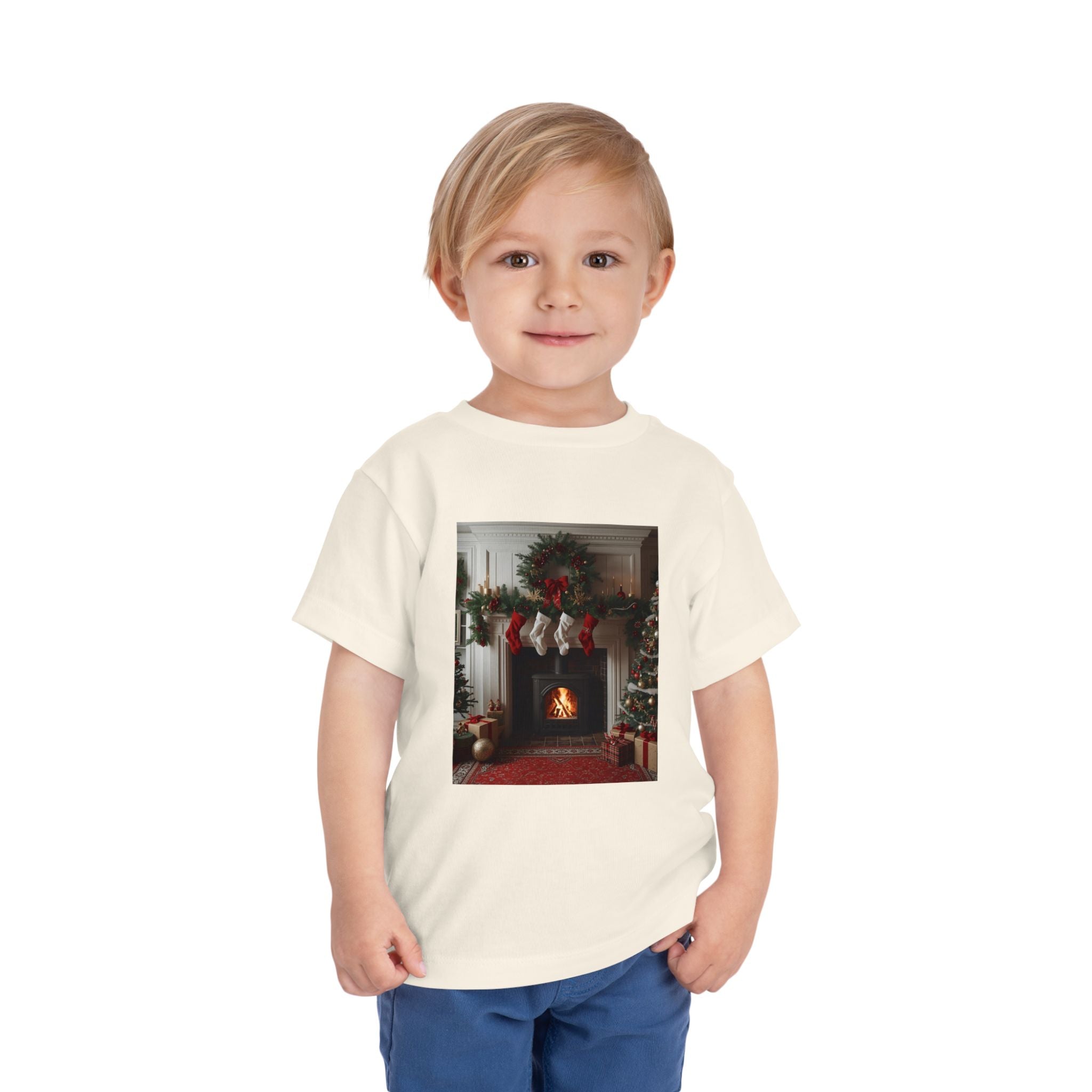 Cozy Christmas Toddler Tee, Holiday Kids Shirt, Cute Winter Tee, Toddler Christmas Outfit, Festive Short Sleeve Shirt