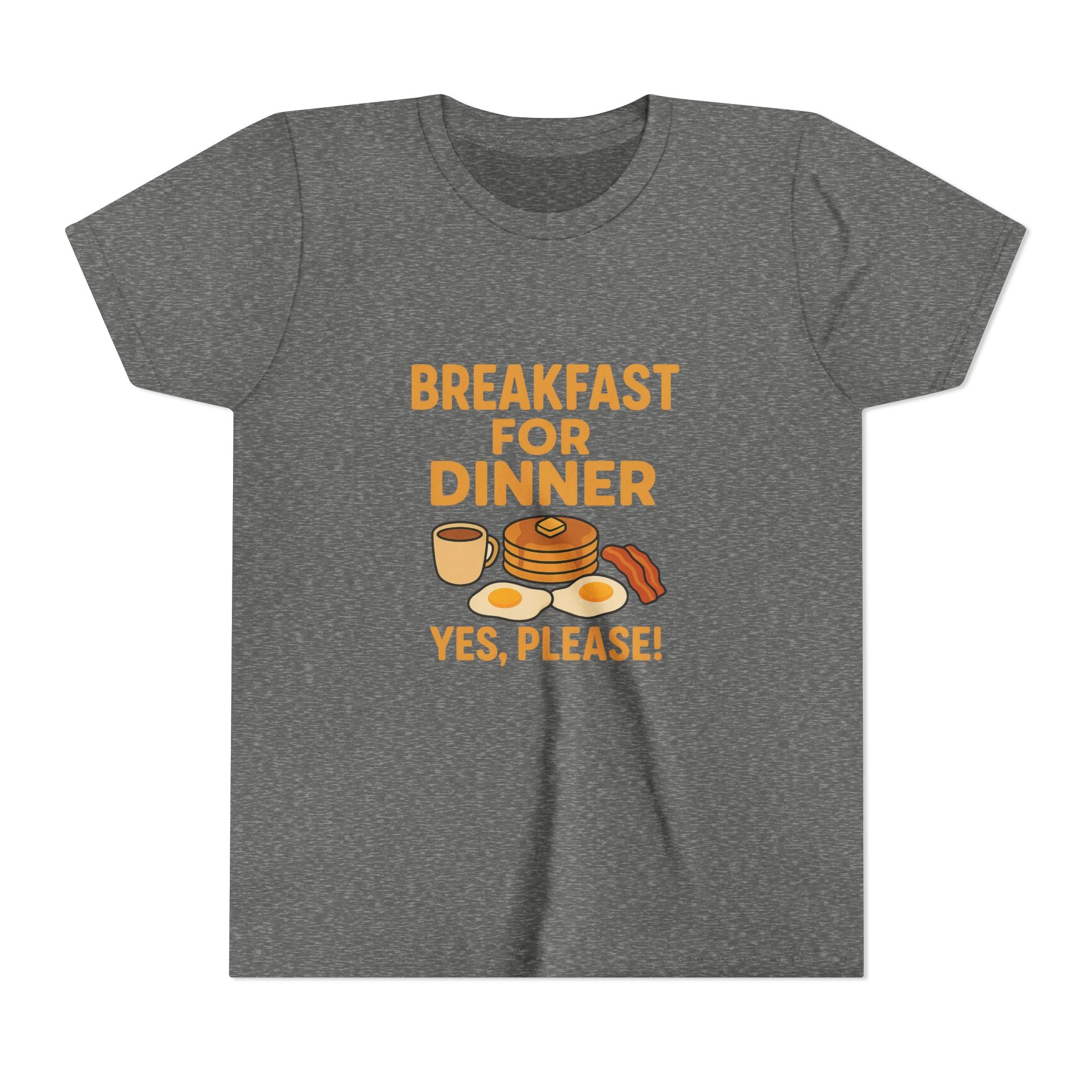 Breakfast For Dinner Youth Short Sleeve Tee
