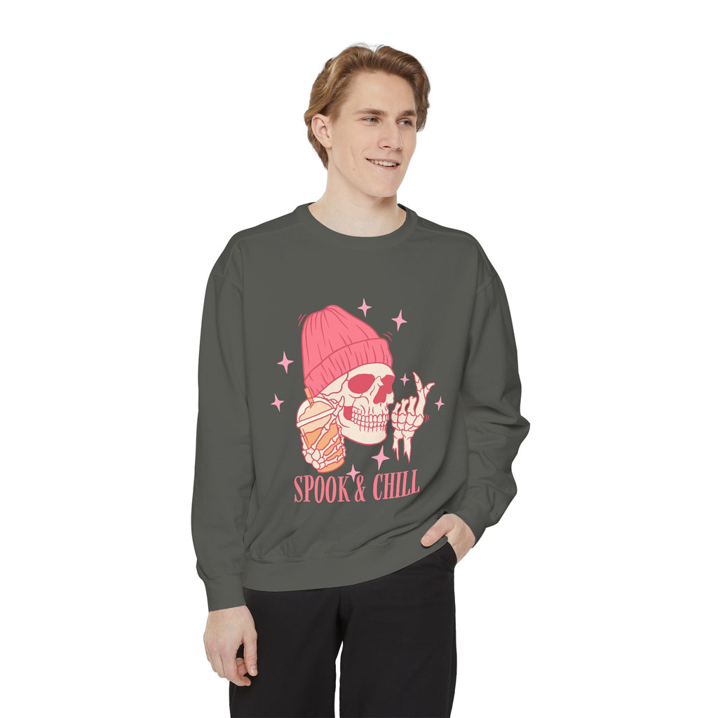 Spook & Chill Unisex Garment-Dyed Sweatshirt