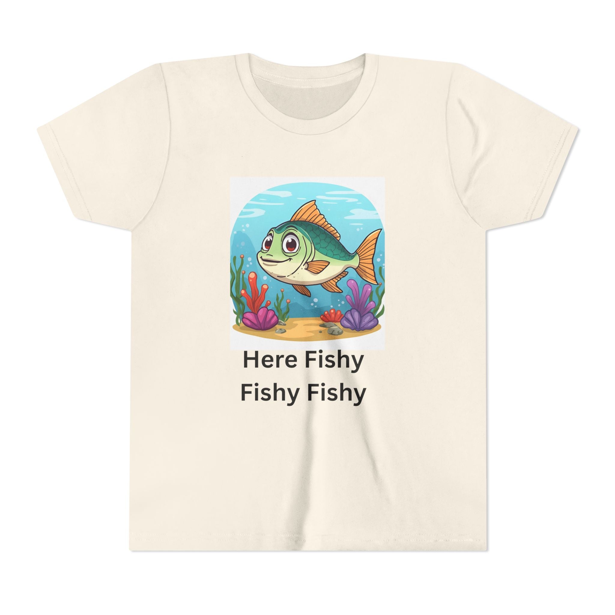 Here Fishy Fishy Fishy Youth Short Sleeve Tee