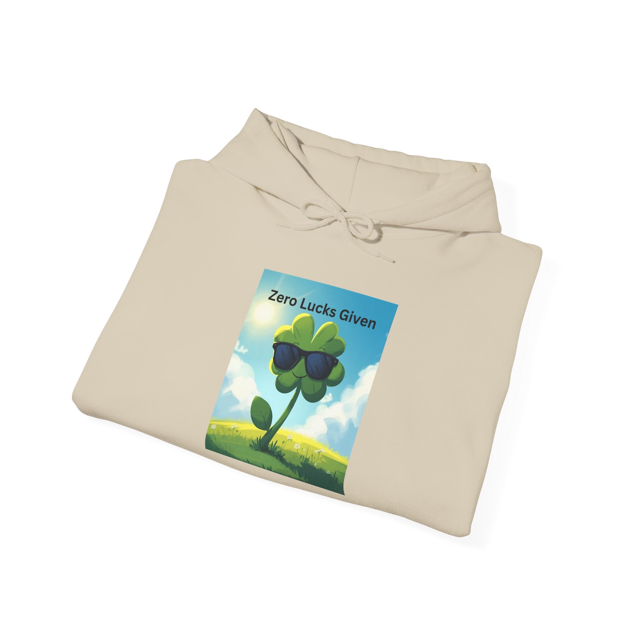 Chill Vibes Hooded Sweatshirt - Plant Power, Casual Wear, Nature Lover Gift, Relaxing Style, Zero Luck Given