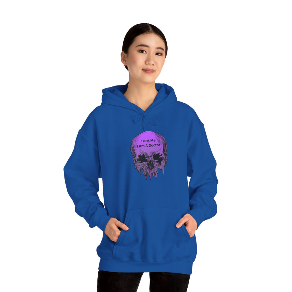 Skull Graphic Hoodie - Trust Me I Am A Boosted Spirit, Cozy Sweatshirt for Halloween, Casual Wear, Unique Gift