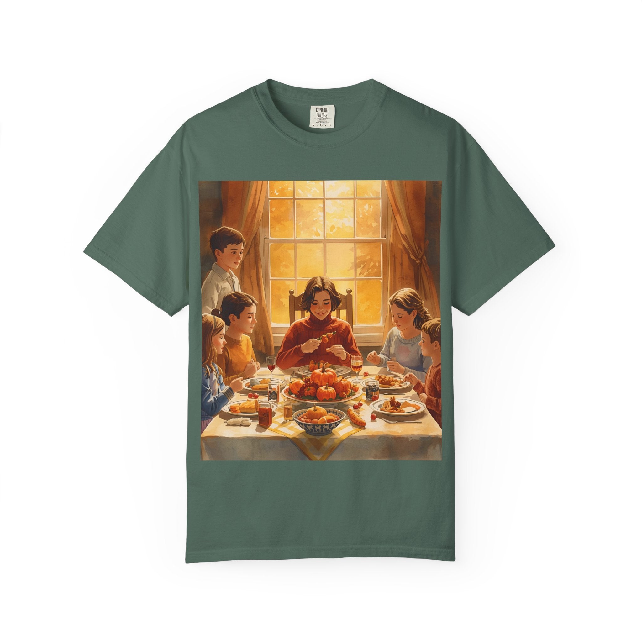 Thankful Family Dinner Unisex T-shirt, Family Gathering Shirt, Festive Apparel, Casual Wear, Fall Celebration Tee