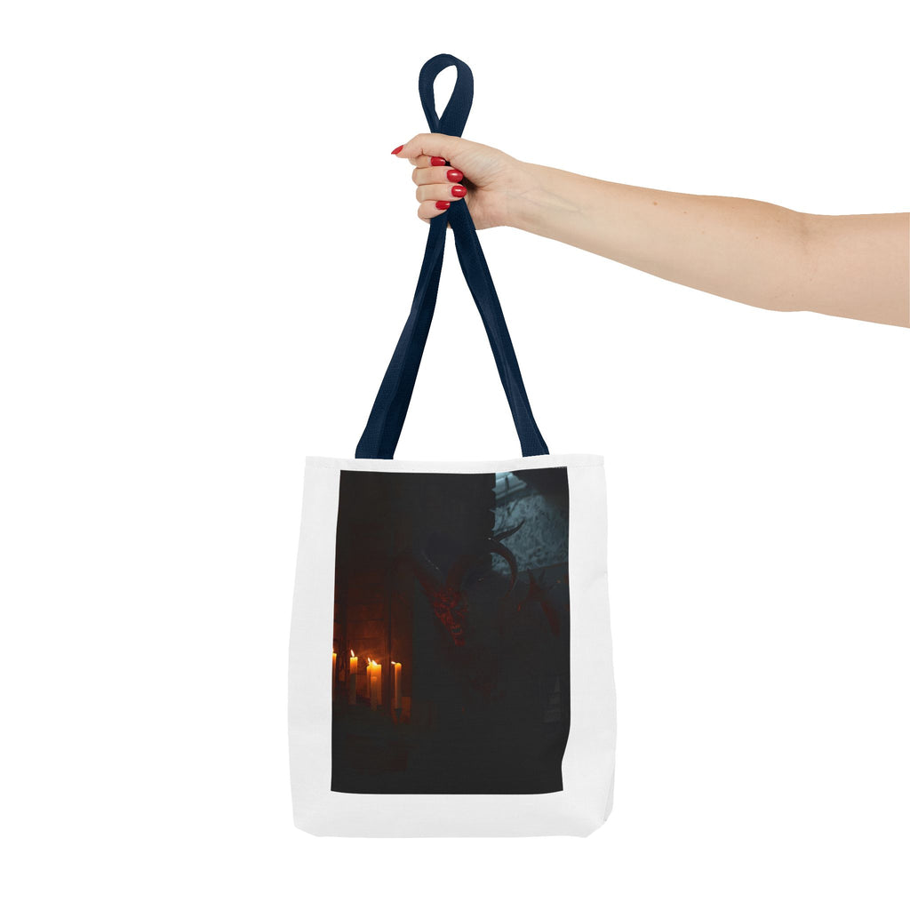 Spooky Halloween Pumpkin Shadow Tote Bag (AOP)