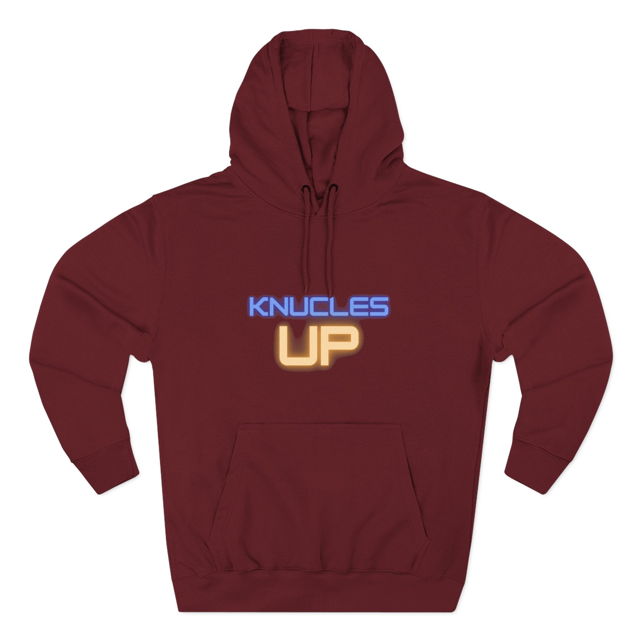 Knuckles Up Fleece Hoodie - Cozy Streetwear for Everyday Adventure, Gift for Him, Her, Cool Casual Attire, Relaxed Vibe