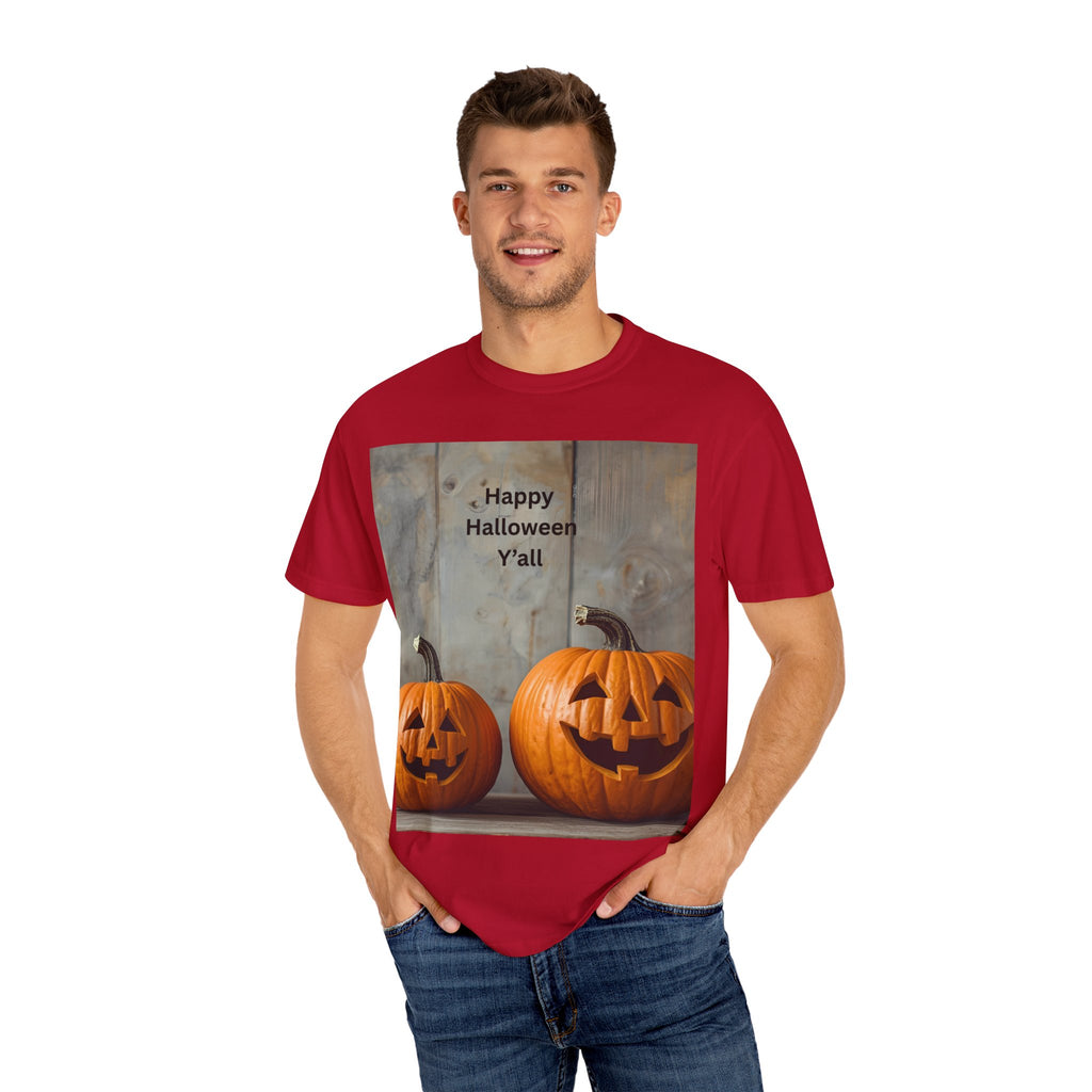 Happy Halloween Y'all T-Shirt | Cozy Fall Tee, Pumpkin Shirt, Unisex Halloween Apparel, October Gift, Casual Wear
