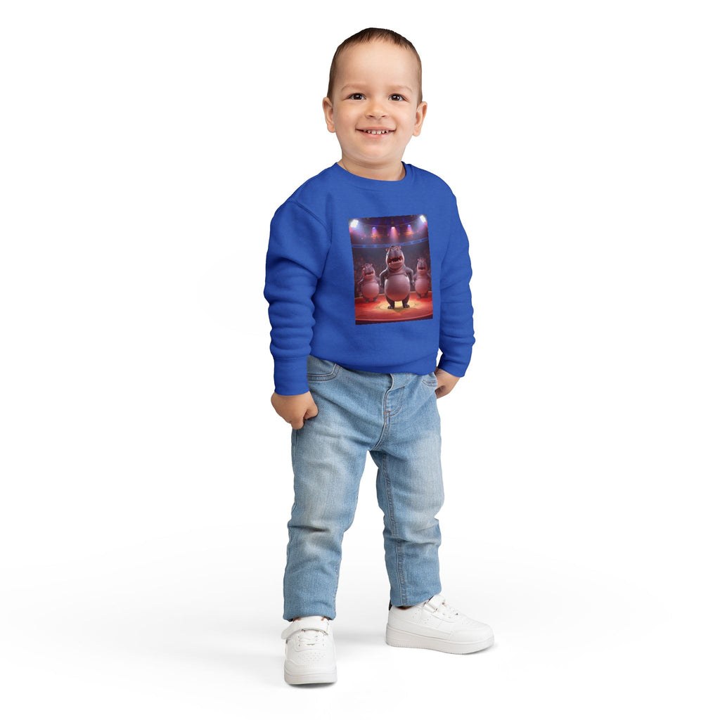 Hippo Funny Toddler Sweatshirt