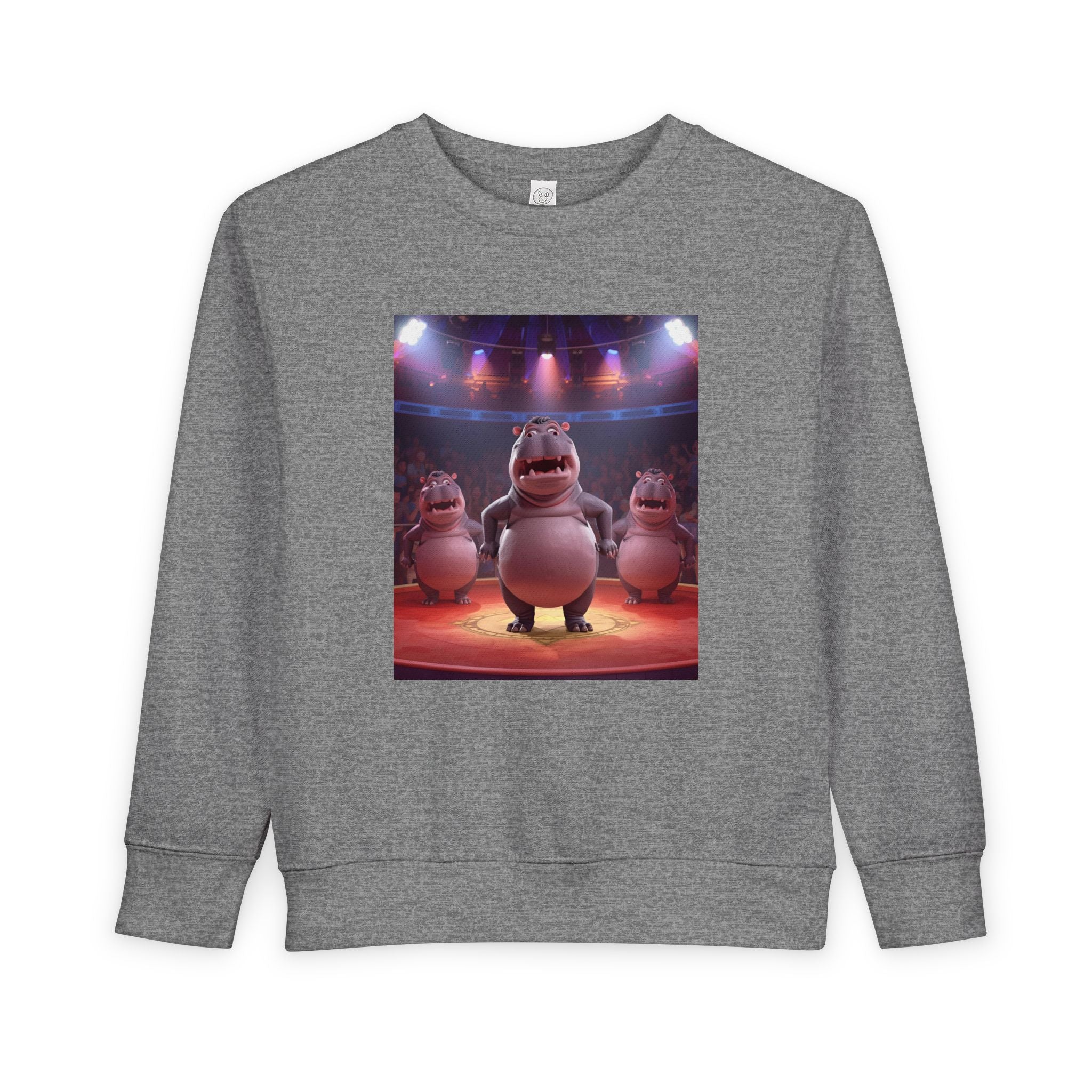 Hippo Funny Toddler Sweatshirt