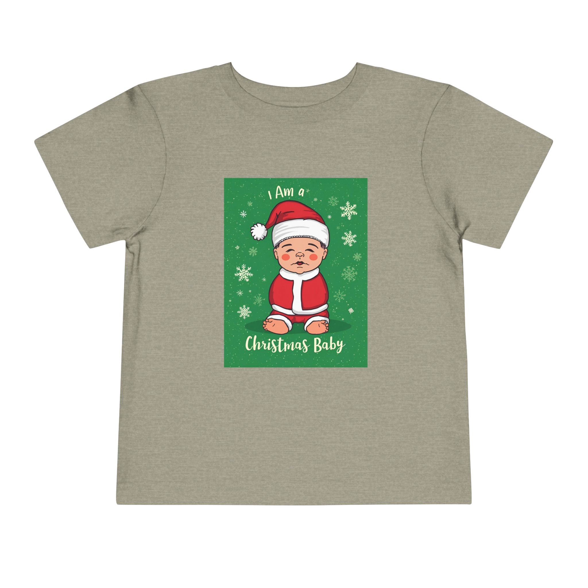 I Am A Christmas Baby Toddler Short Sleeve Tee