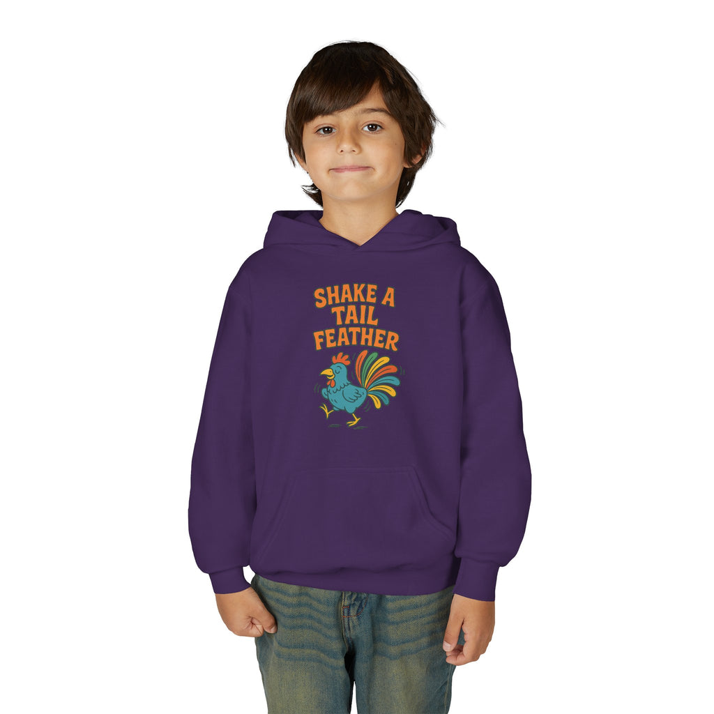 Shake A Tail Feather Youth Heavy Blend Hooded Sweatshirt
