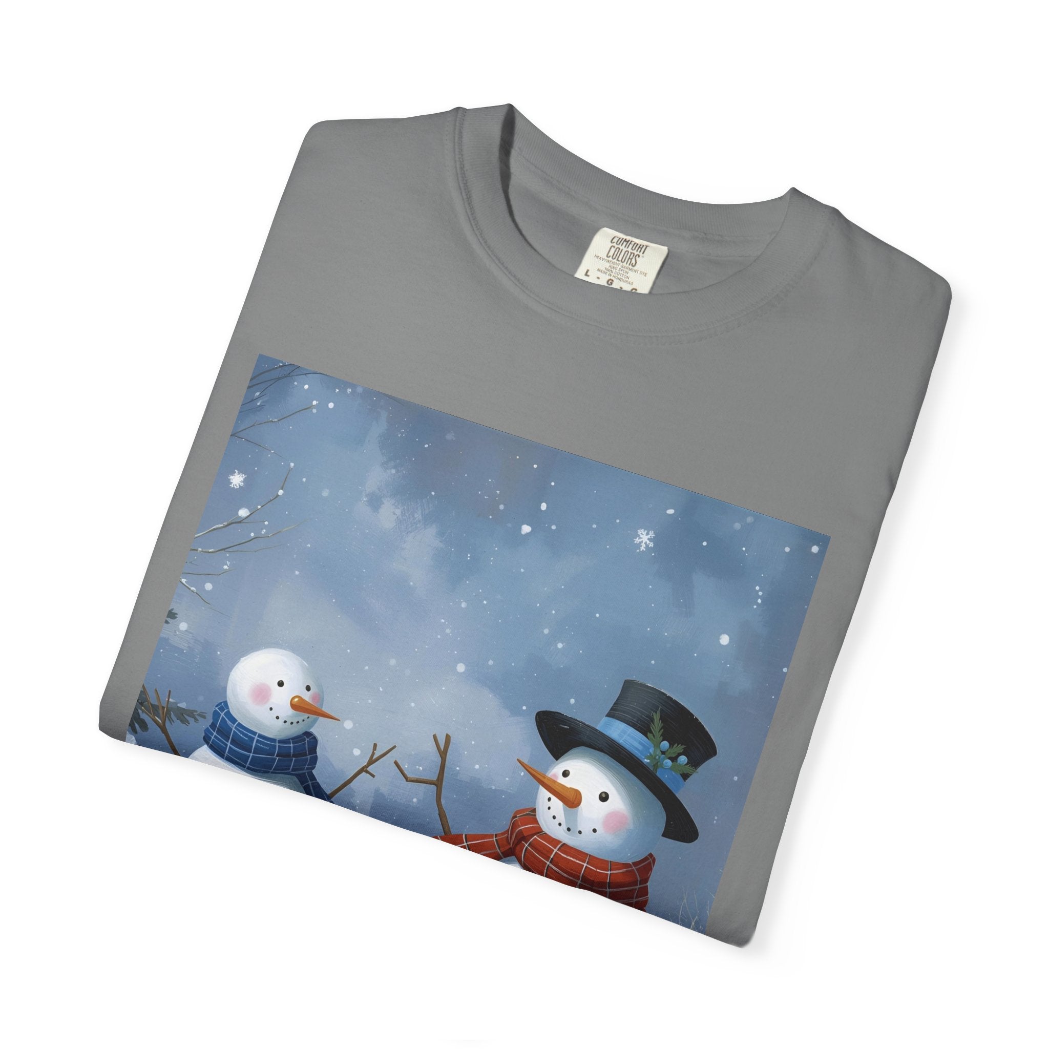 Christmas Snowman Family T-Shirt, Holiday Gift, Cozy Tee, Unisex Snowman Shirt, Festive Apparel, Winter Celebration Wear
