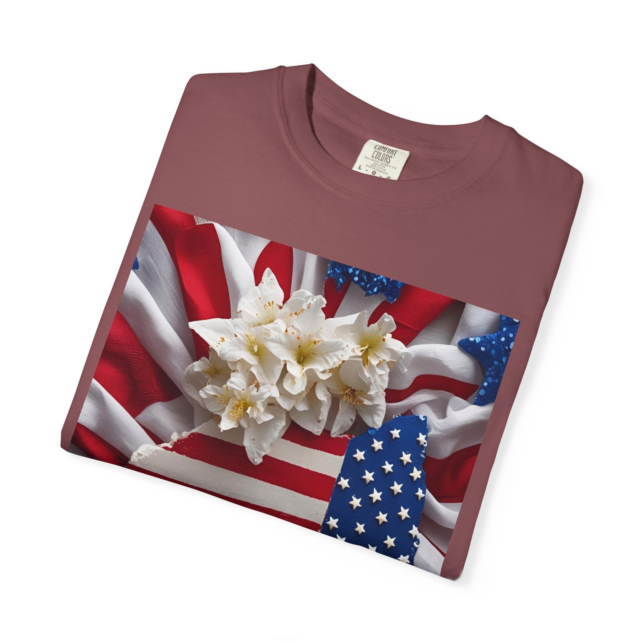 Patriotic Heart T-shirt for Festive Celebrations, 4th of July Apparel, Unisex Graphic Tee, American Pride Shirt, Independence Day Gift