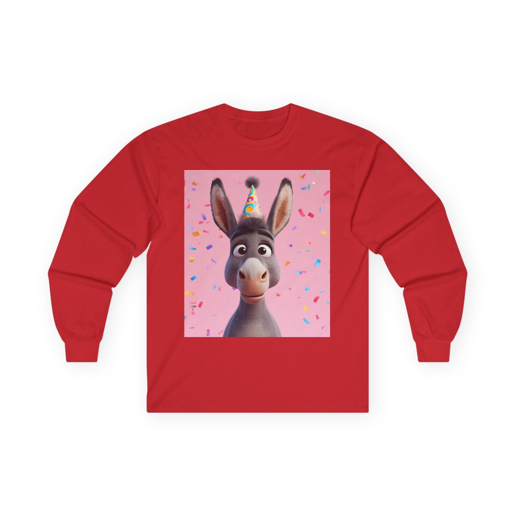 Donkey Birthday Unisex Ultra Cotton Long Sleeve Tee