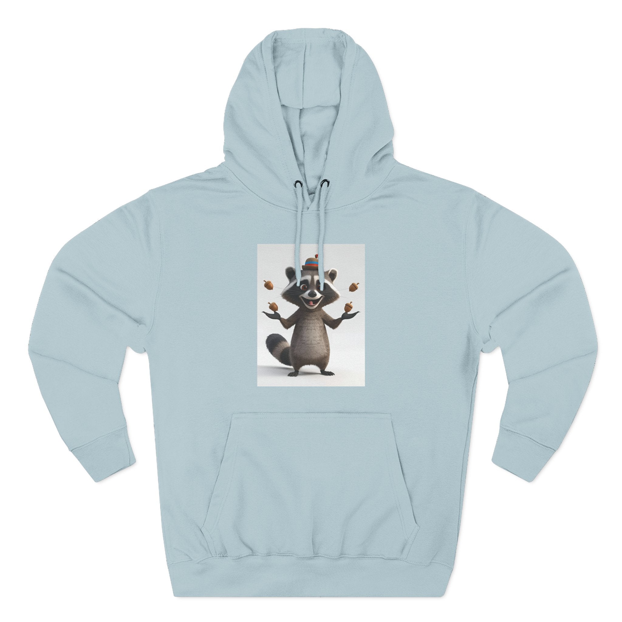 Raccoon Three-Panel Fleece Hoodie