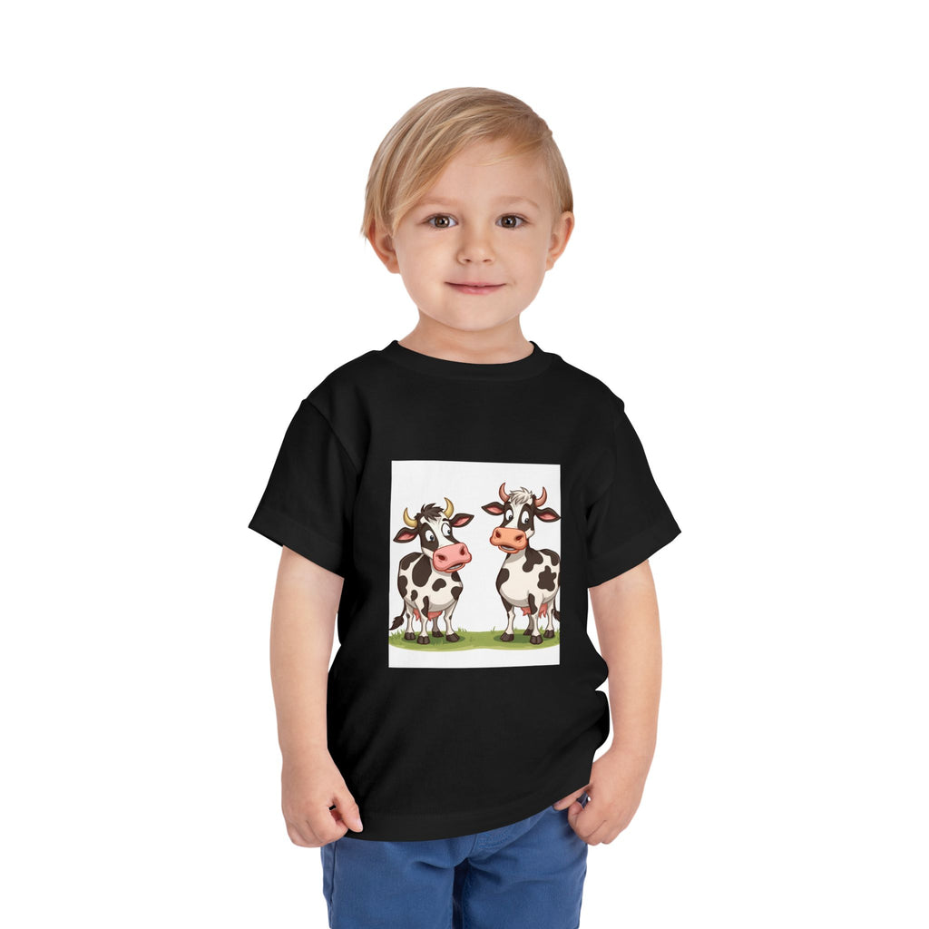 Cute Cows Toddler Short Sleeve Tee