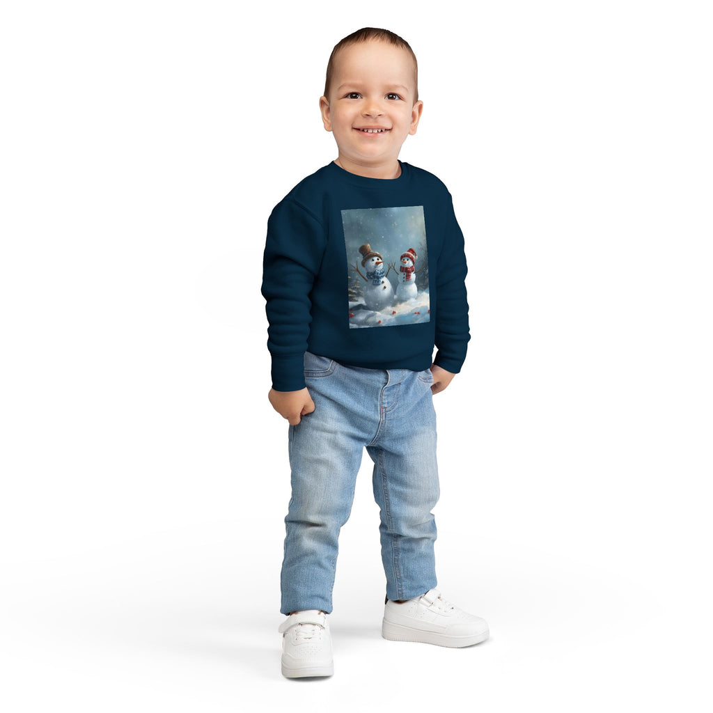 Christmas Snowman Toddler Sweatshirt