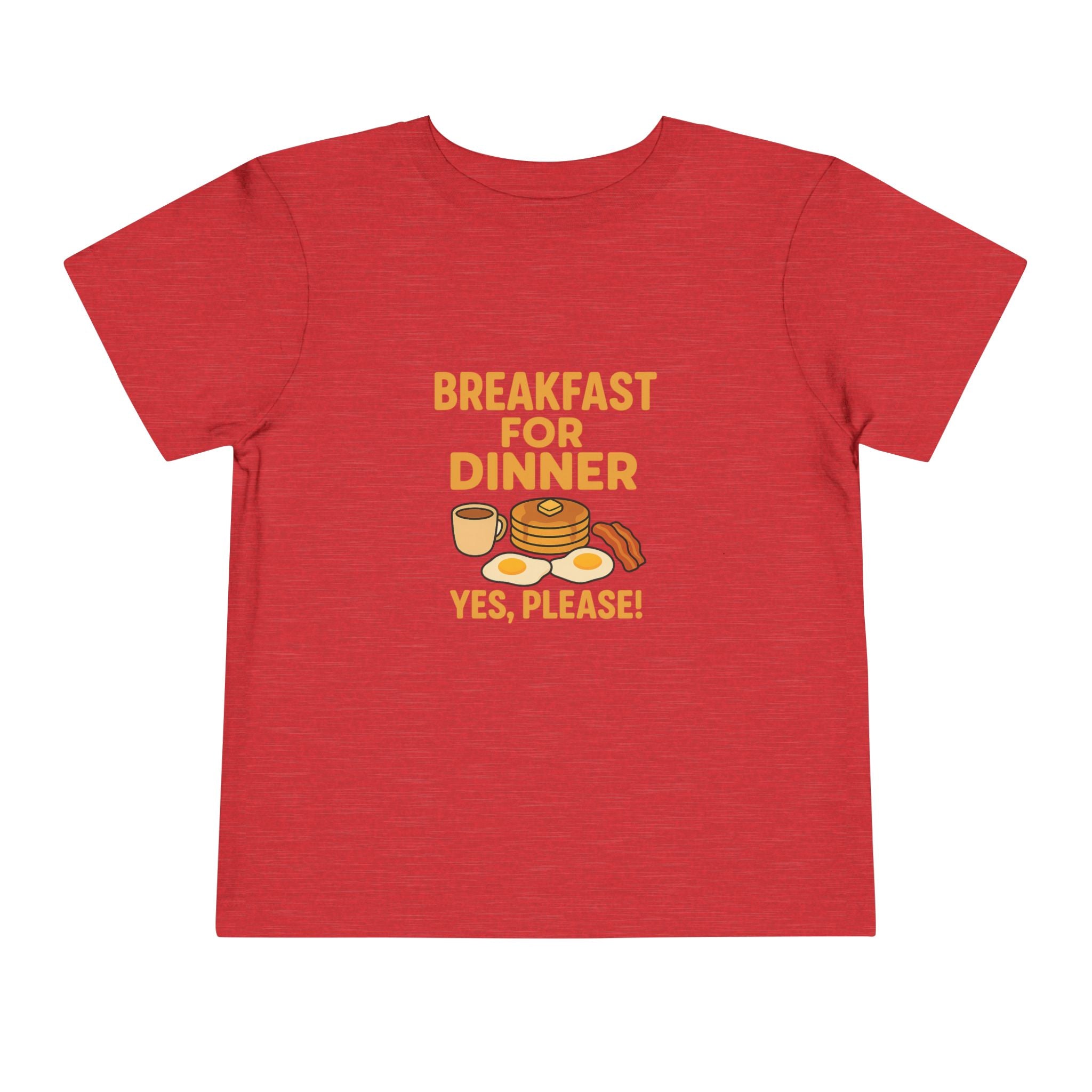 Breakfast For Dinner Toddler Short Sleeve Tee