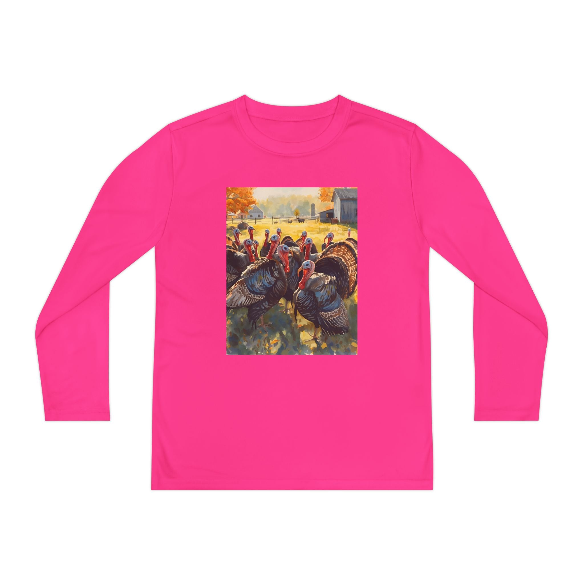 Thanksgiving Turkey Youth Long Sleeve Turkey Tee, Thanksgiving Shirt, Fall Outfit, Holiday Apparel, Kids Long Sleeve Top, Autumn Clothing