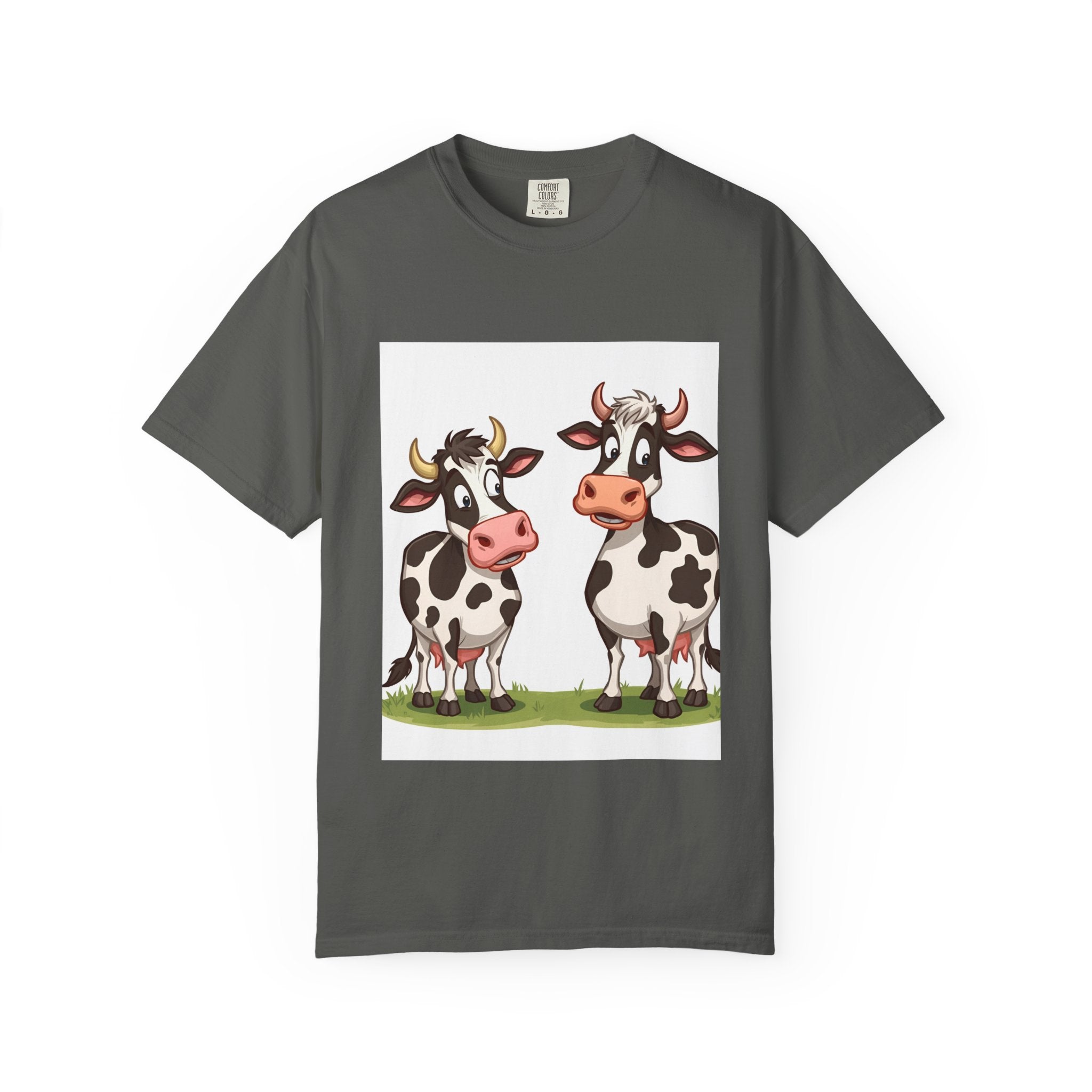 Cute Cows Unisex T-Shirt, Cute Cow Graphic Tee, Animal Lover Gift, Casual Wear, Birthday Present, Fun Farm Shirt