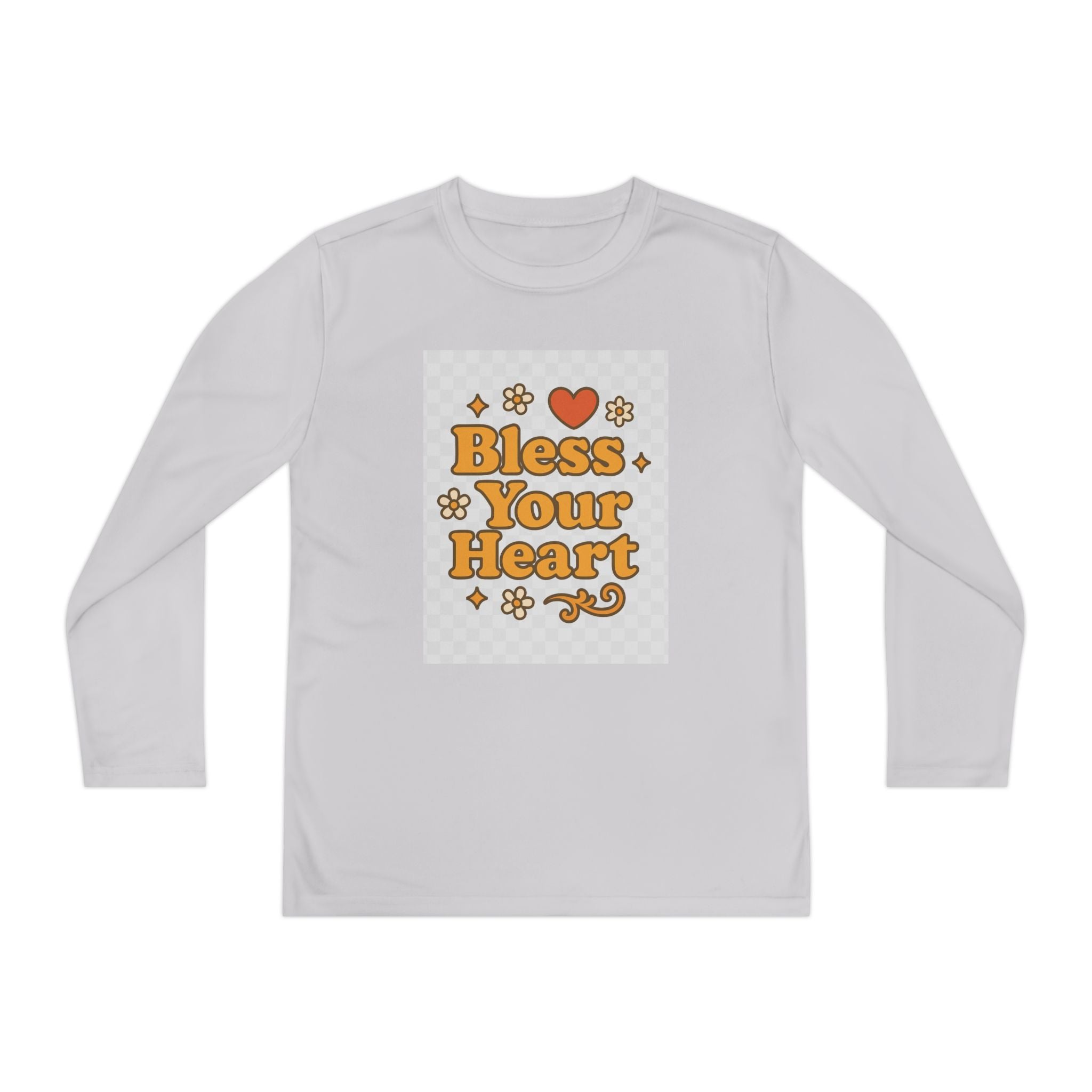 Bless Your Heart Youth Long Sleeve Competitor Tee